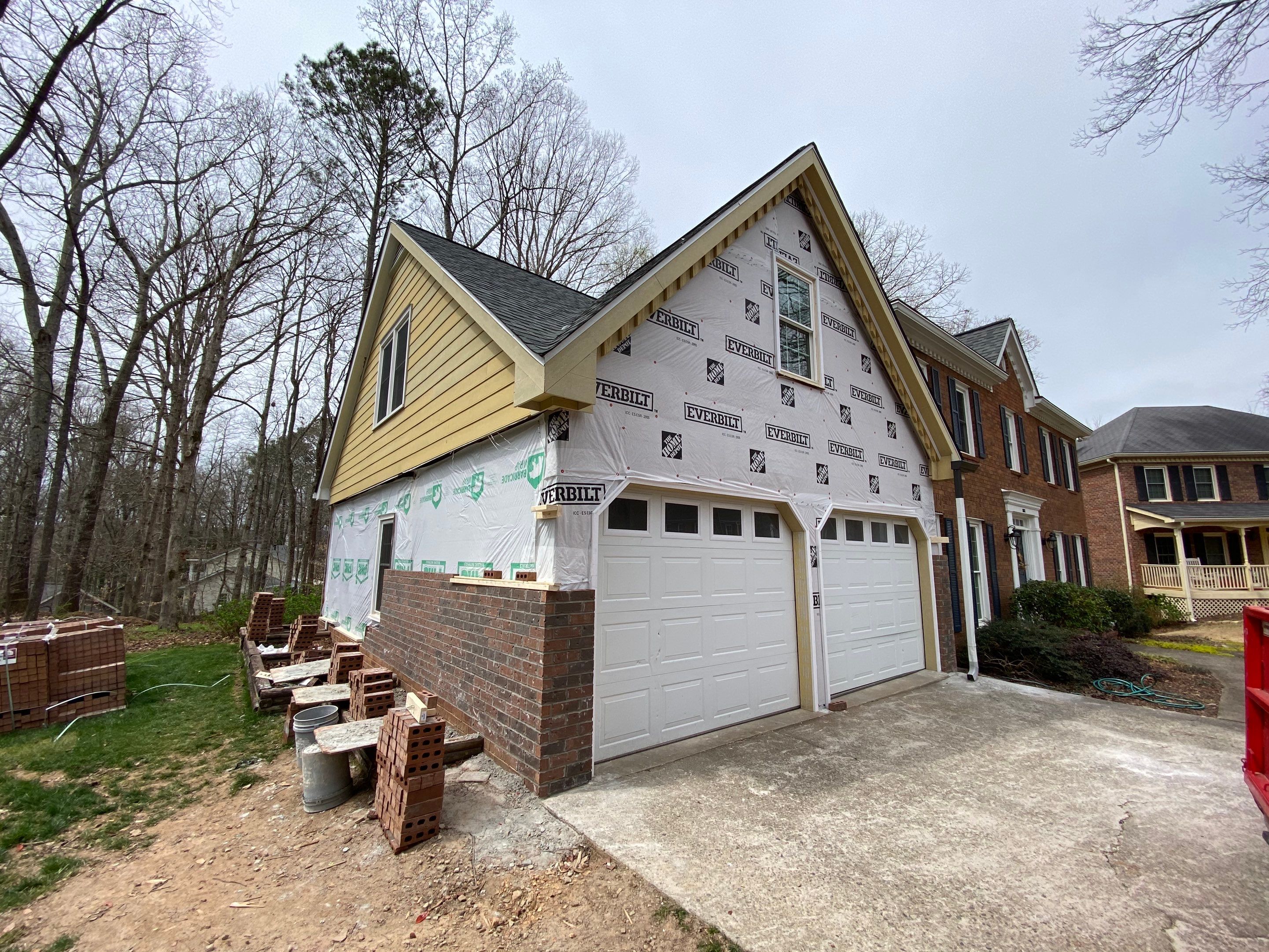 Tree Damage Structural Repair and Exterior Painting in Roswell by Swift Home Renovations