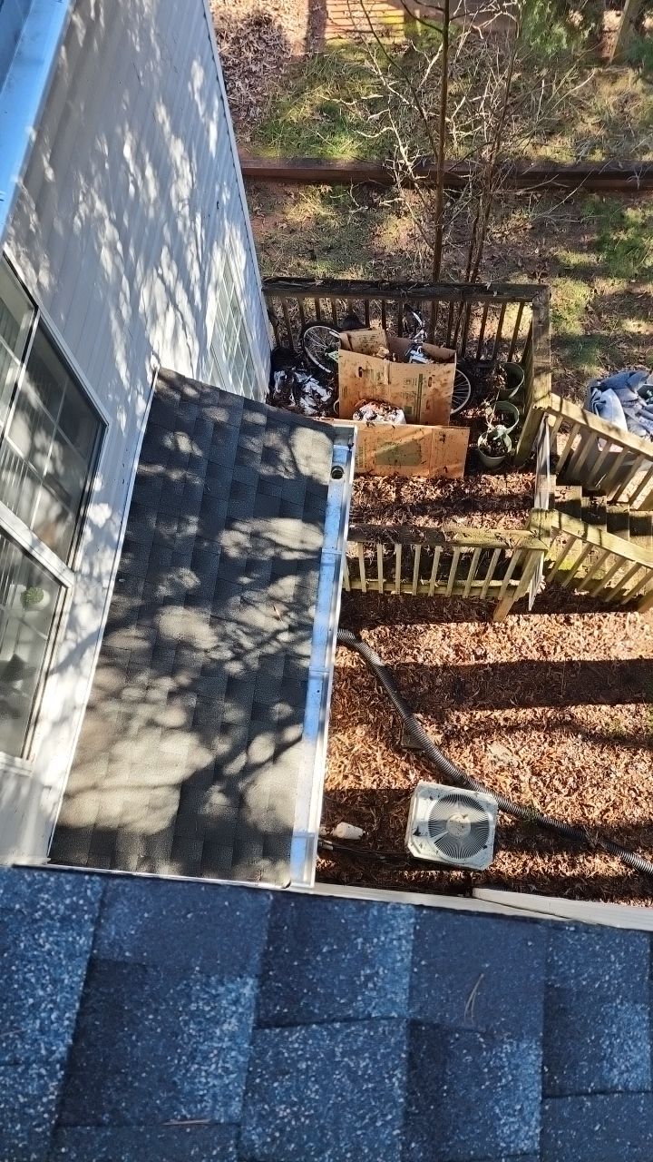 Gutter Cleaning using water by Power Wash Masters LLC