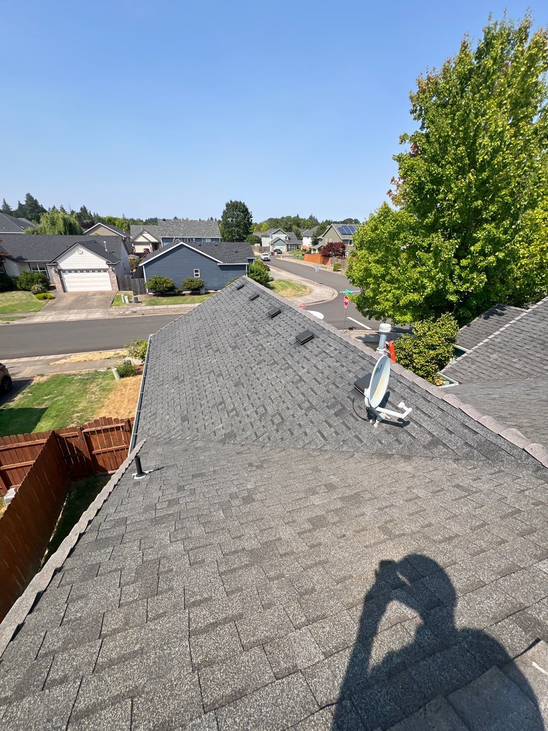 Residential Roofing Installation using IKO Dynasty (Color: Granite Black) by Orezona Building & Roofing Company, Inc.