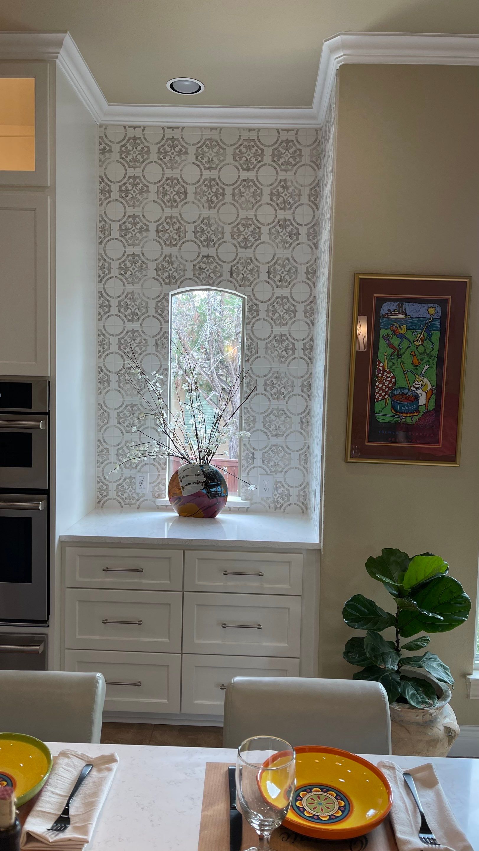 Rogers Ranch Kitchen Remodel | Reoriented Island & Custom White Cabinetry by Legacy Bath and Kitchen 