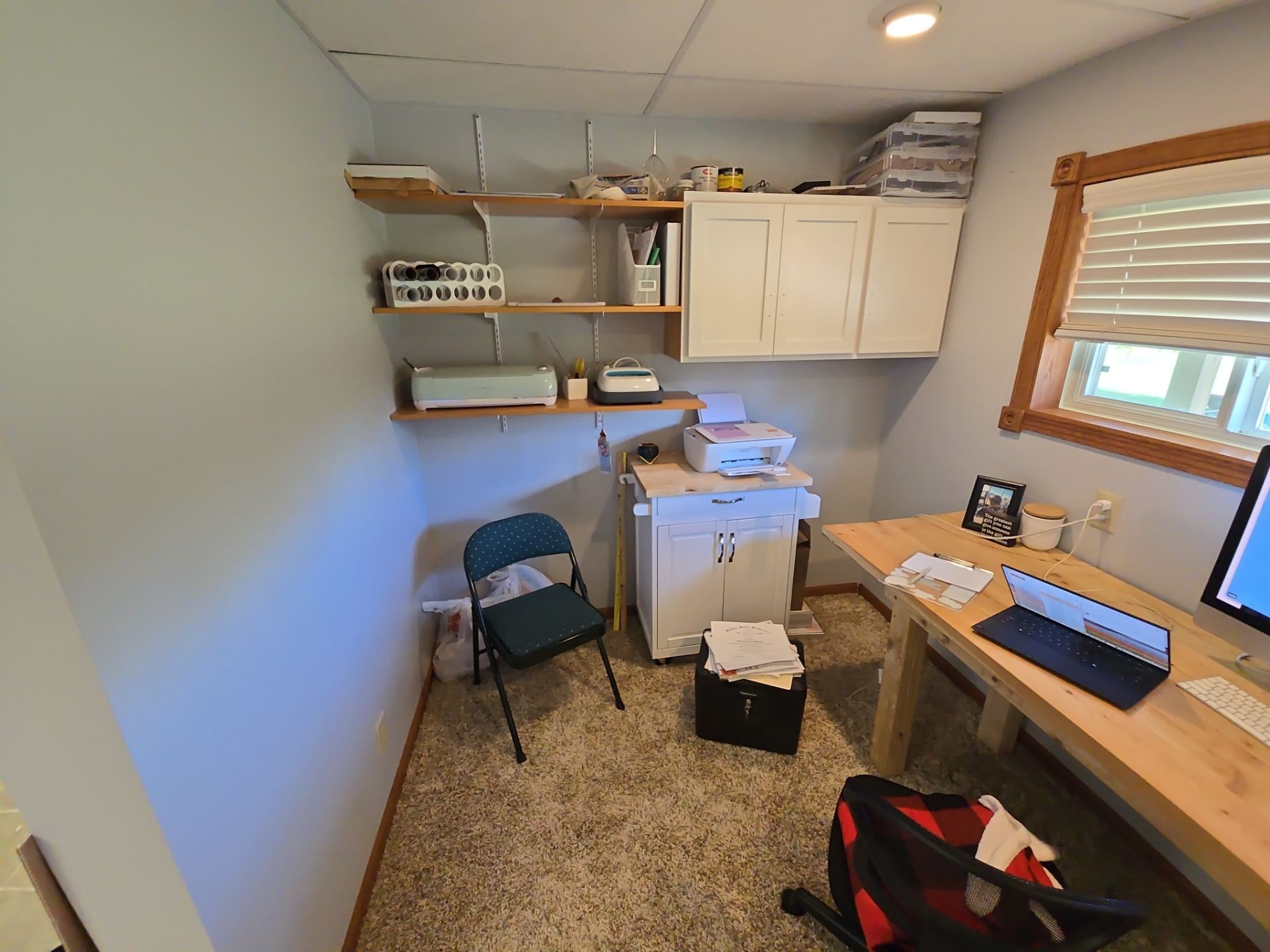 Solid Color Concrete Floor Coating for Renner Basement by Select Painting, Coatings & Garage Cabinets