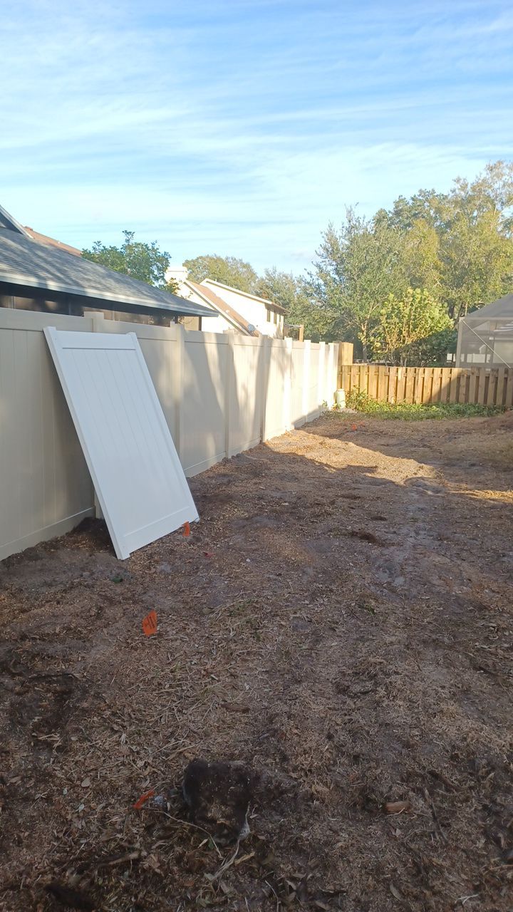 Sarasota, FL 6ft. Tan Vinyl Privacy Fence  by Asap fence and gates, LLC