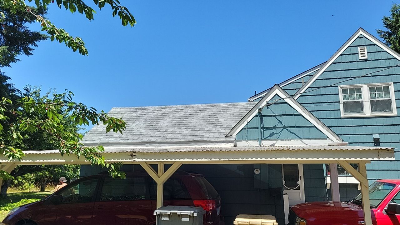 Residential Roofing Installation using IKO Dynasty 30 Year Shingle Color: Frostone Grey by Orezona Building & Roofing Company, Inc.
