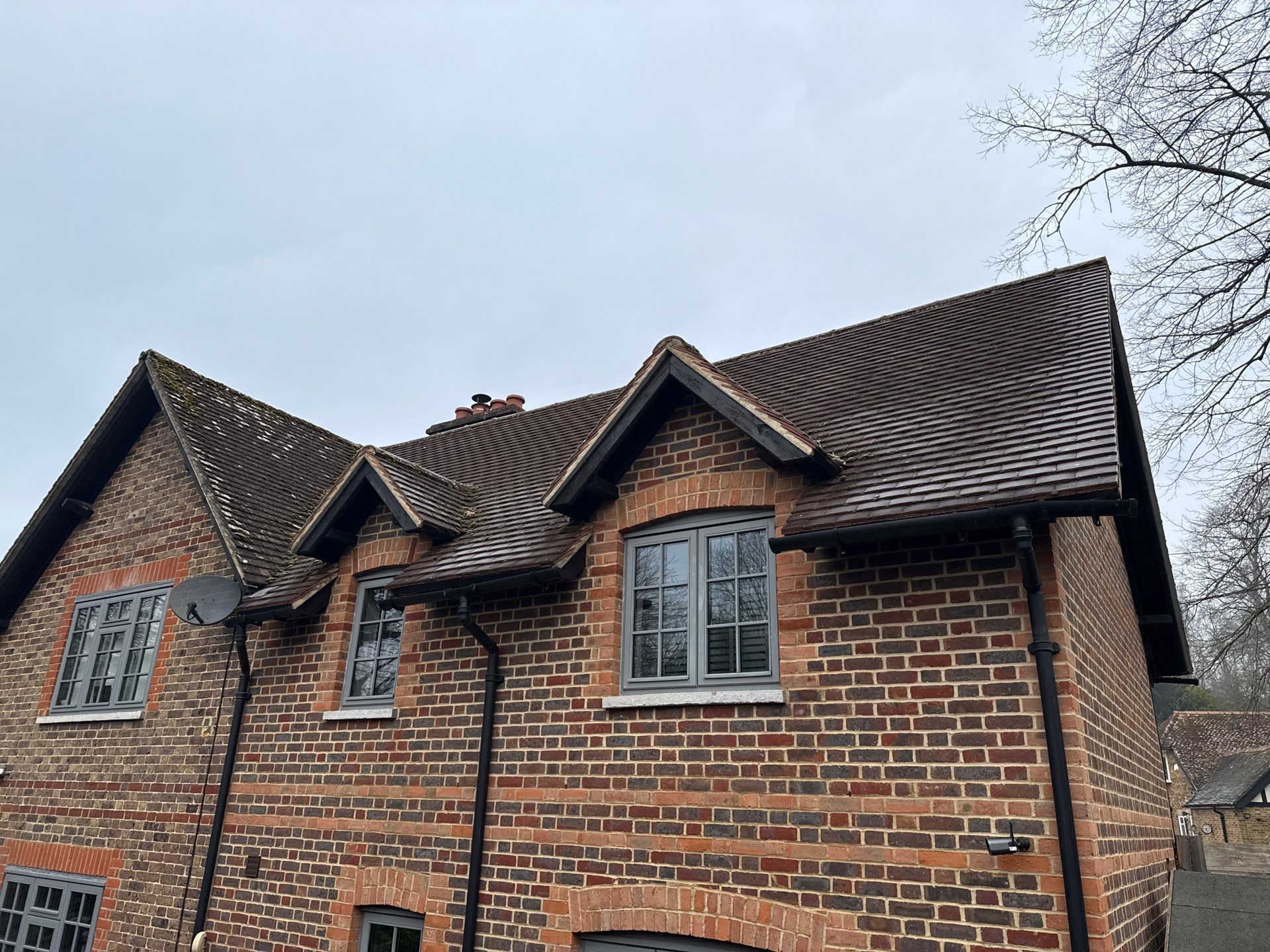 Roof Clean  - Moss Removal - Gutter Clean using Honda 15lpm Low Pressure Washing Machine by Ges Exterior Cleaning ltd