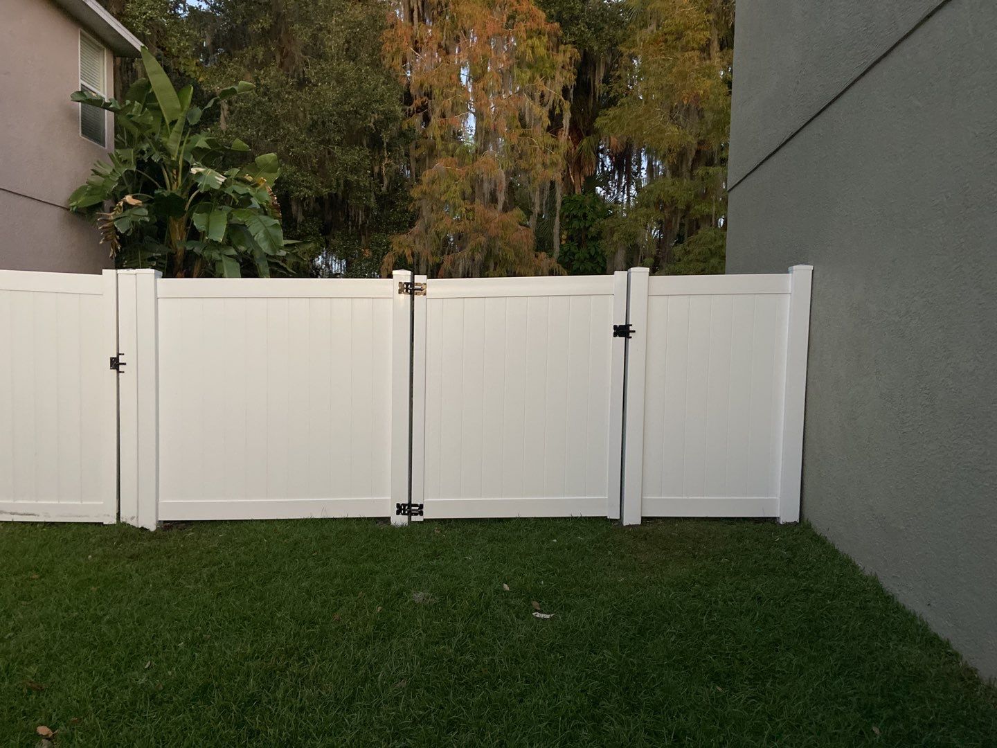 Bradenton, FL 6 ft. Tall White Vinyl Privacy Fence Installation and 4 ft. Spaced Picket Vinyl  by Asap fence and gates, LLC