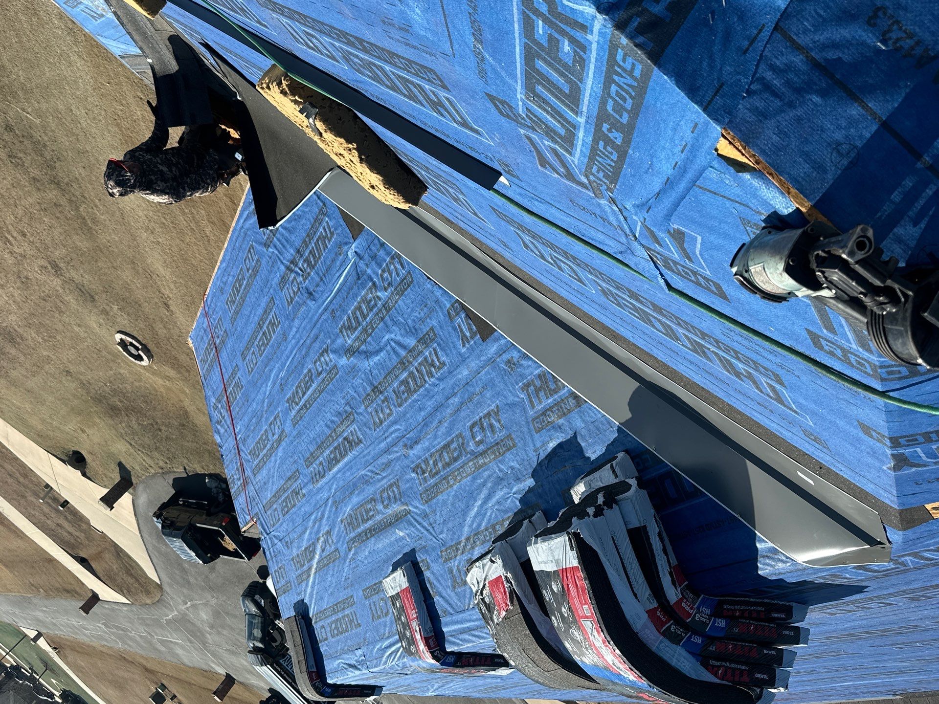 Residential Roofing Installation using titan xt wwd by Thunder City Roofing