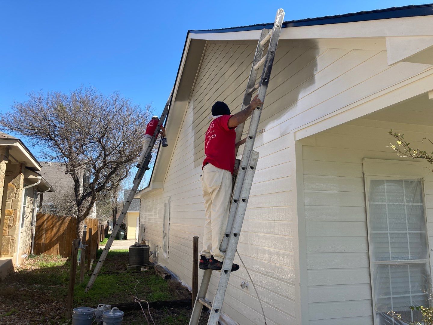 Ranch Revival: Infusing Vibrancy into Your Home's Story with a Colorful Exterior Update! by 360 Painting Central Texas 