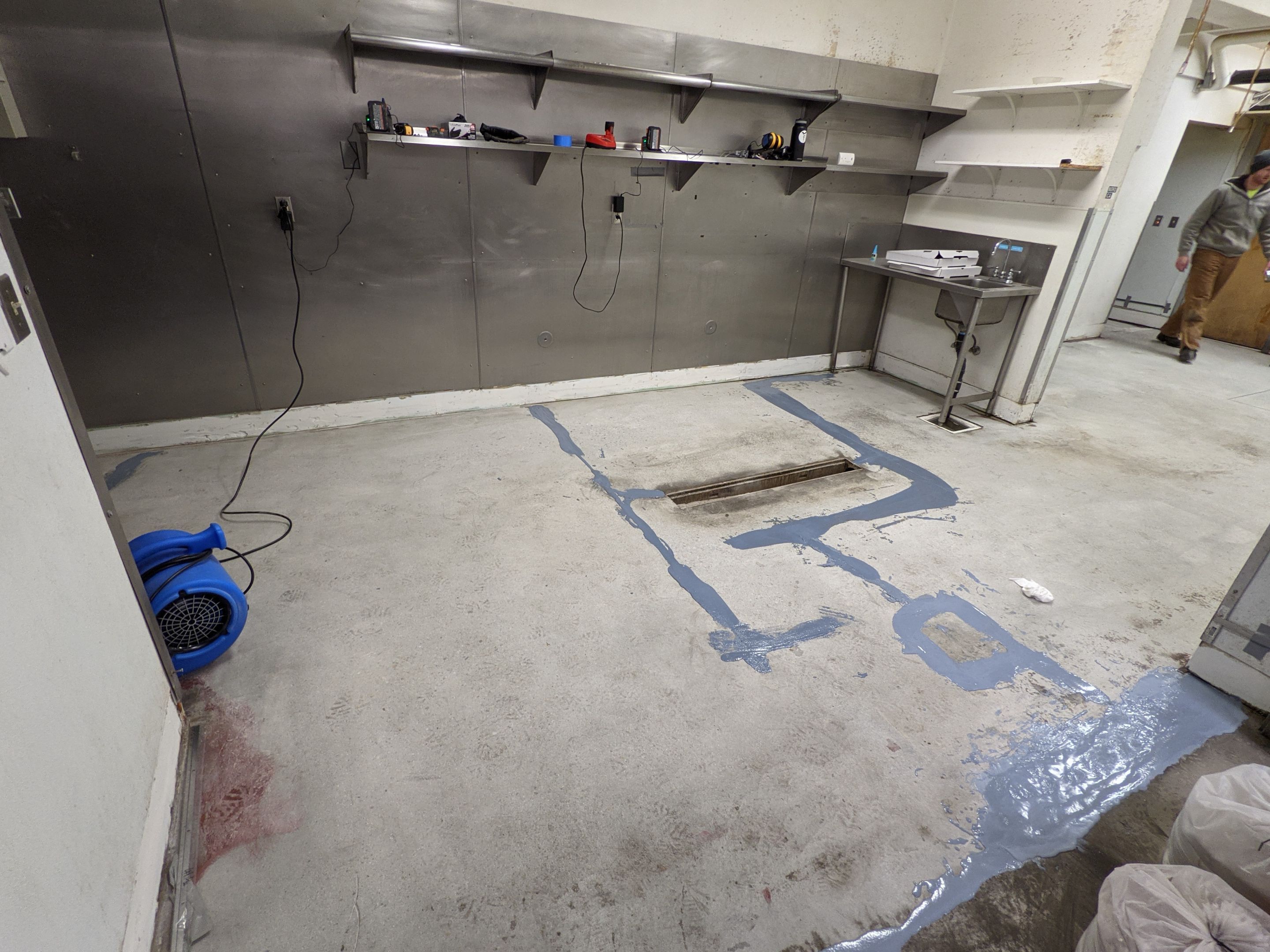 Commercial Floor Transformation using Penntek Evolution System by Croc Coatings, LLC