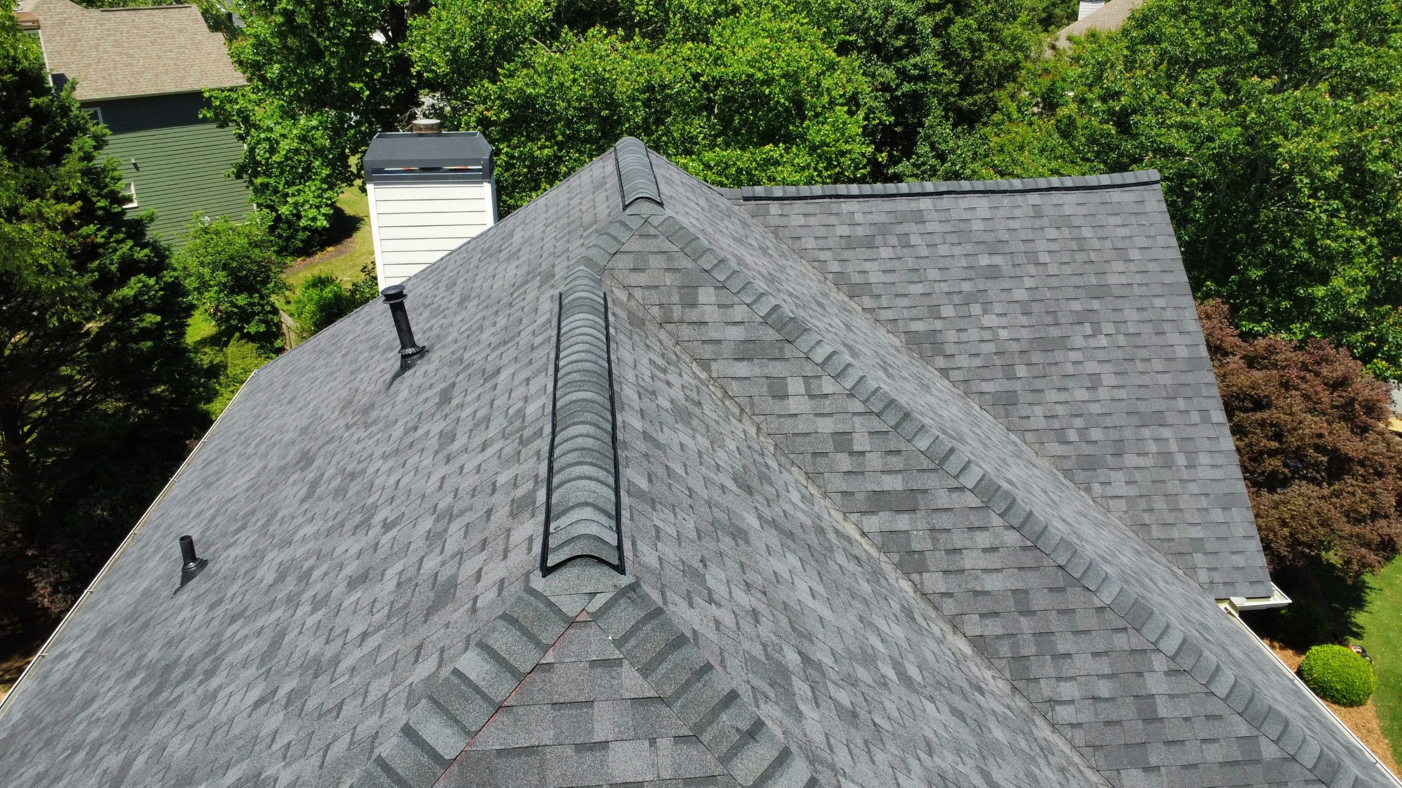 Cumming GA Roof Replacement CertainTeed Landmark Moire Black by Reset Roofing