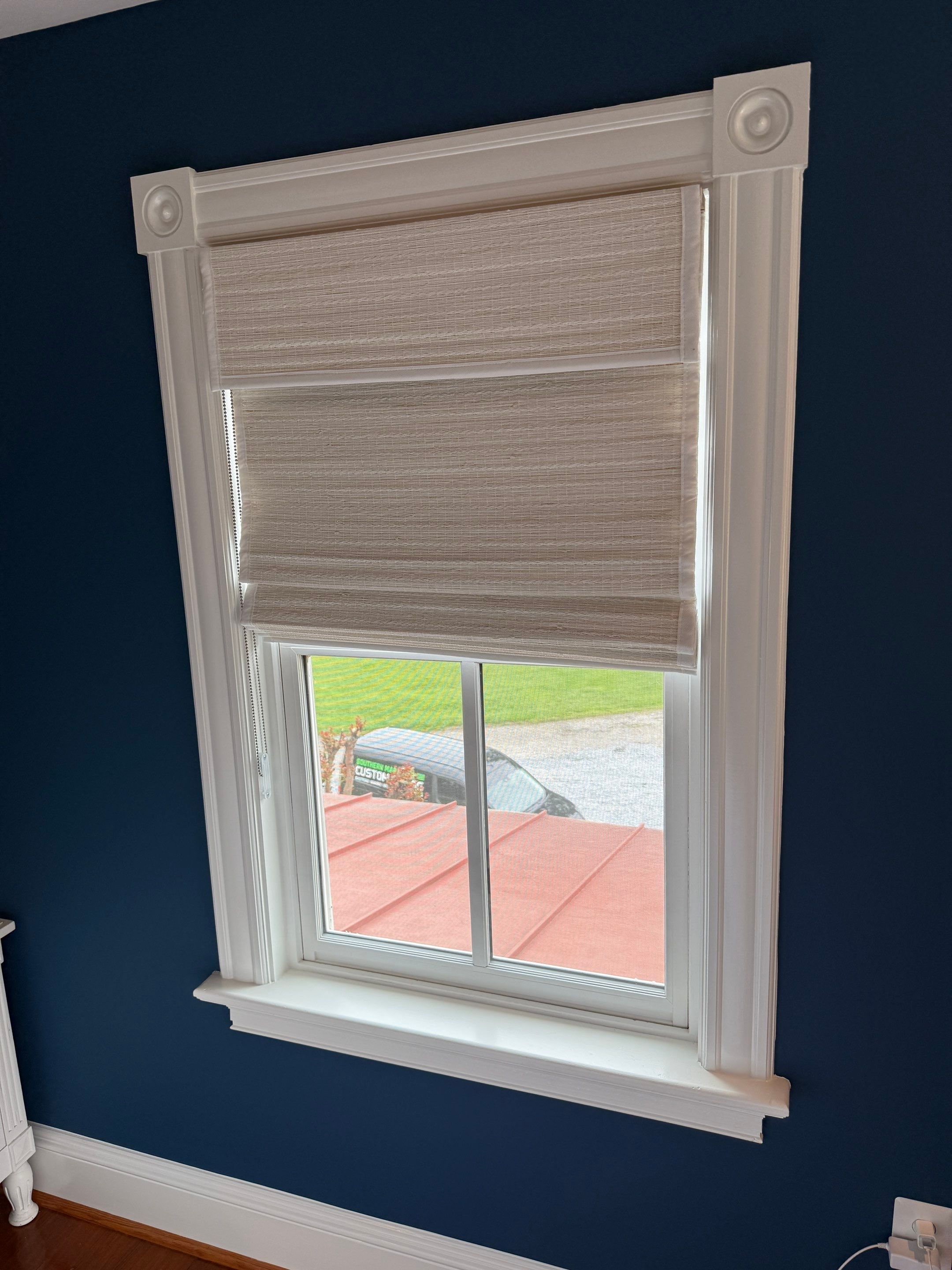 Natural and Honeycomb Shade Installation - Deale by Southern Maryland Custom Blinds