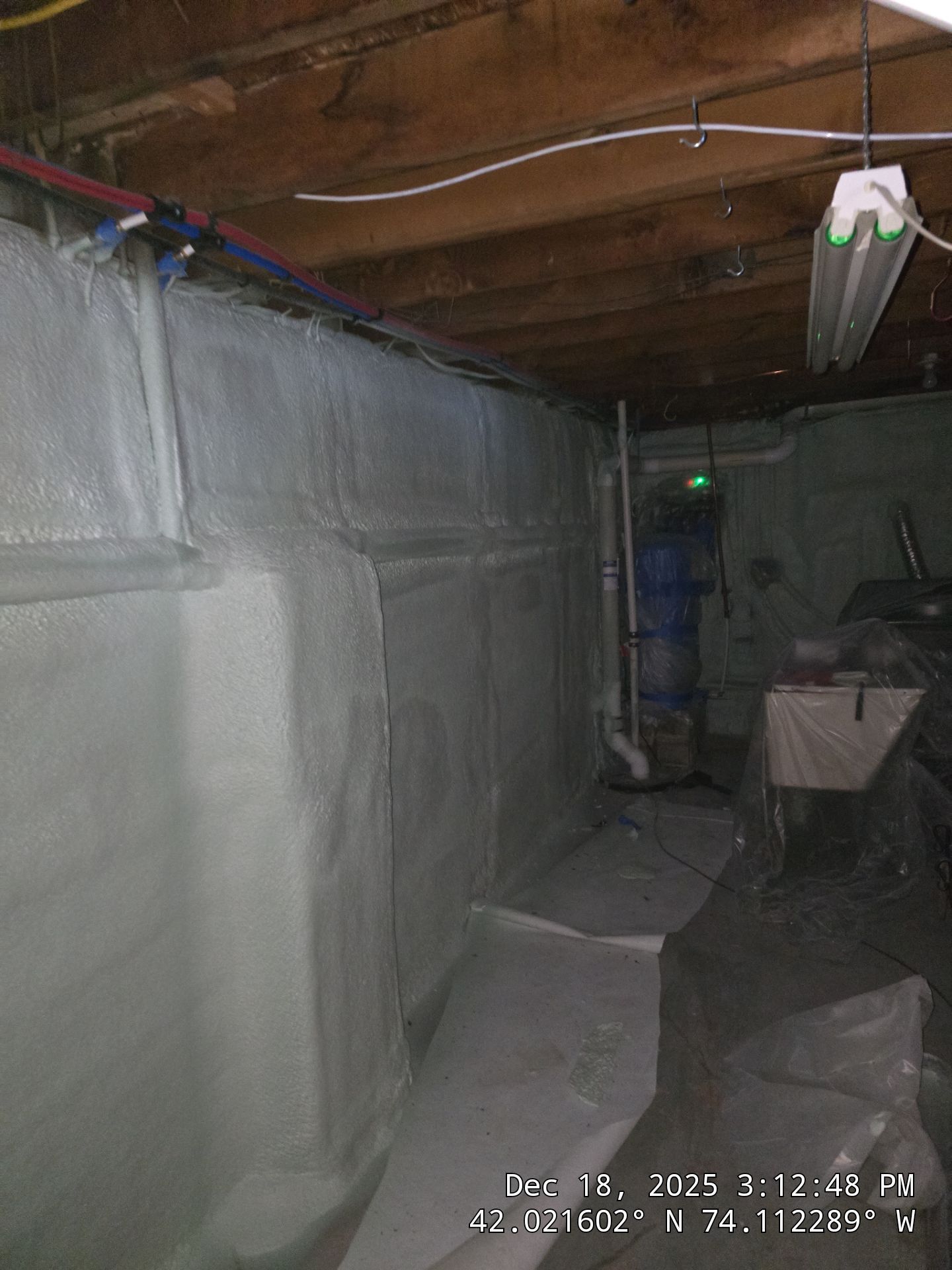 Attic Insulation using open cell spray foam by NYS Foam & Energy