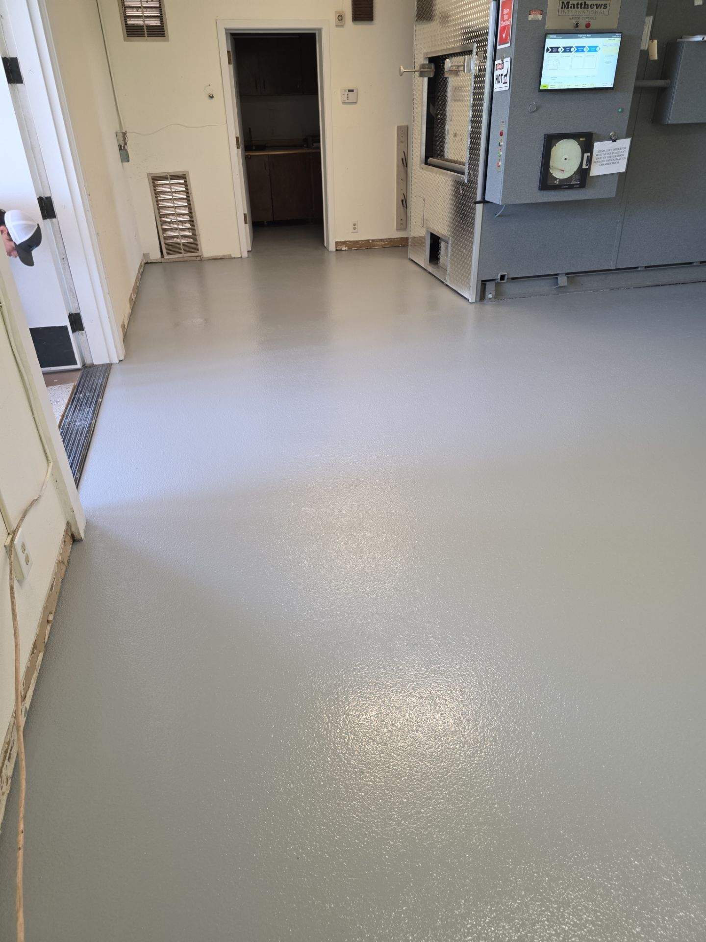 Haze Grey Commercial Interior Floor Coating in Atascadero by MGP Coatings