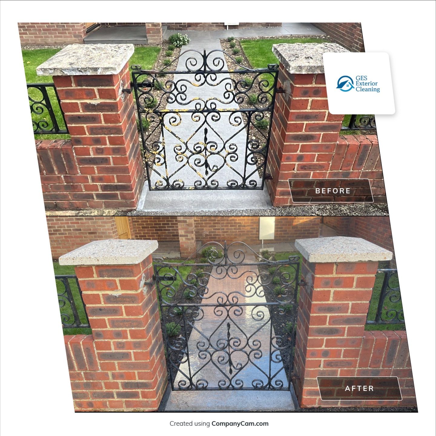Roof Clean and Coping Stones using Honda 15lpm Low Pressure Washing Machine by Ges Exterior Cleaning ltd