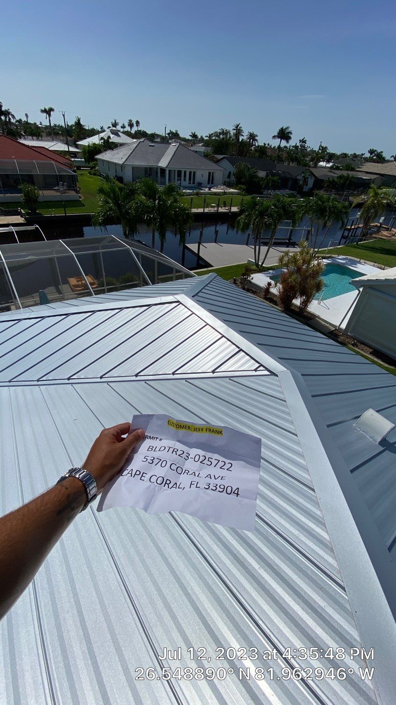 Residential Roofing Installation using Standing Seam Metal by Protek Roofing Heating Air & Solar