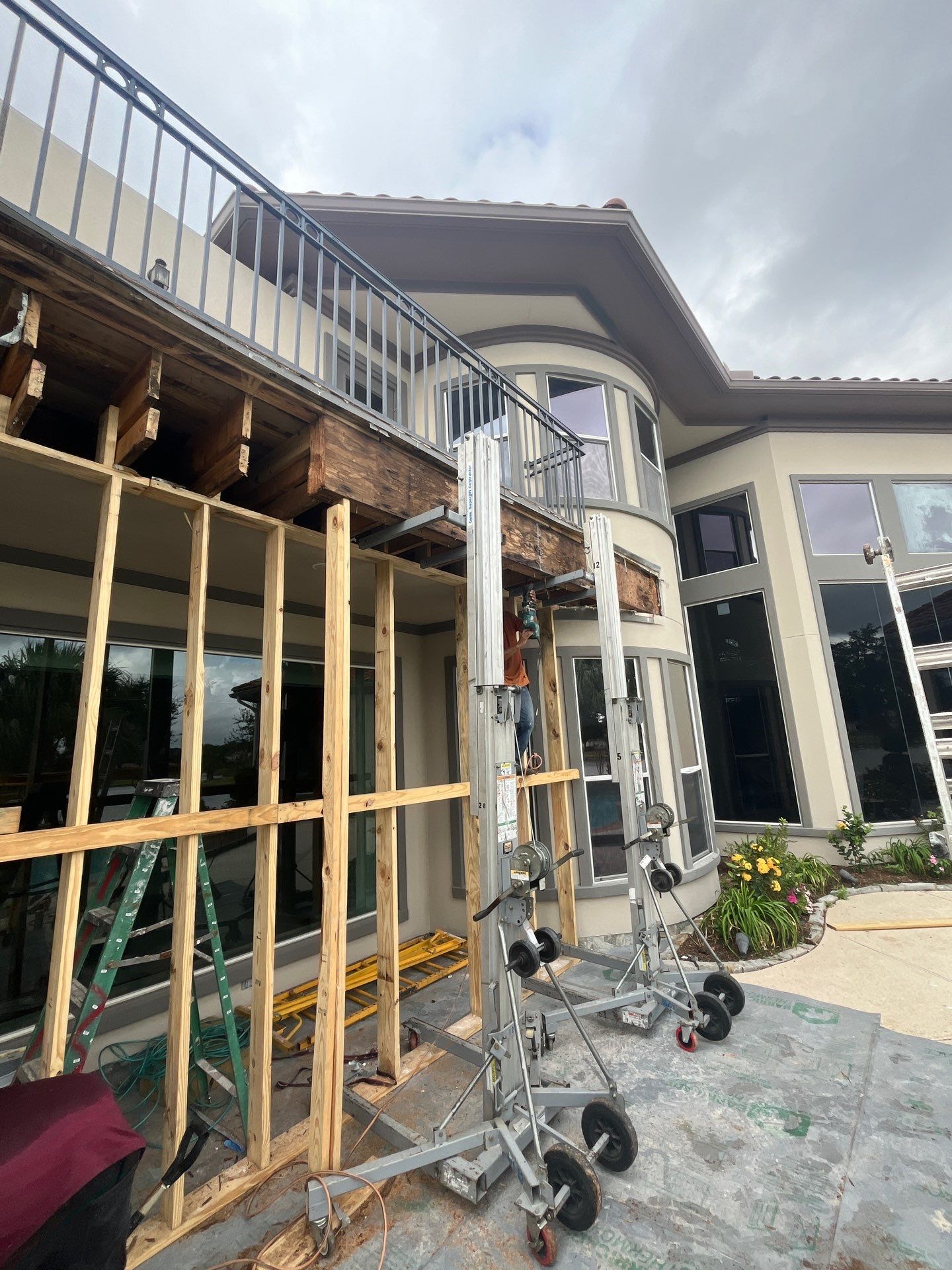 Major Remodel onBalcony Reconstruction by L&T General Contractors and Restoration INC