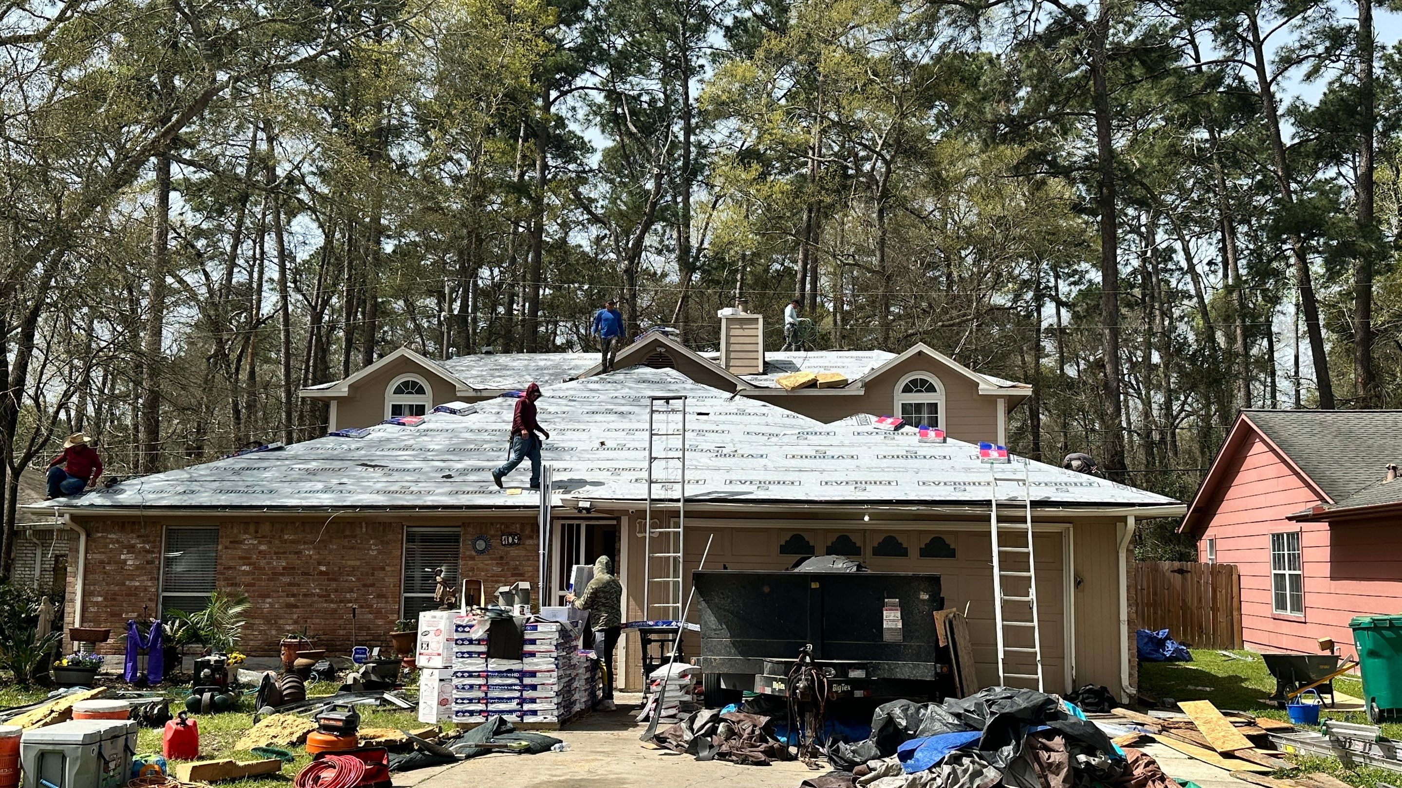 GAF Timberline HD Roof Replacement — Conroe, TX by PL Roofing & SB Roofing, LLC.
