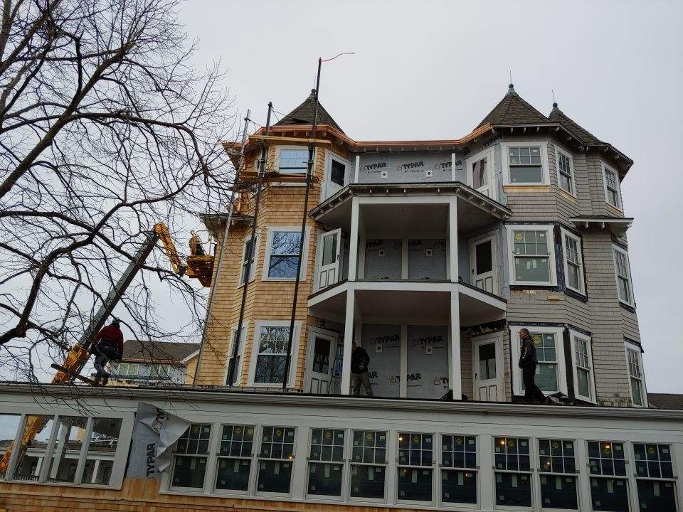 6″ Copper Gutter Installation At The Harbor View Hotel! by Gutter Pro Enterprises