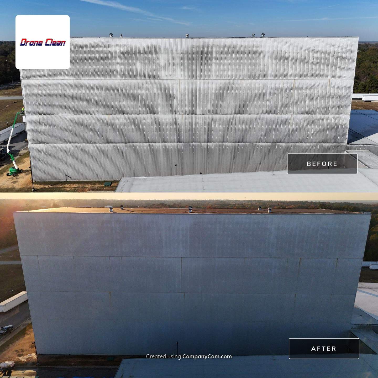 Project in Macon, GA by Drone Clean