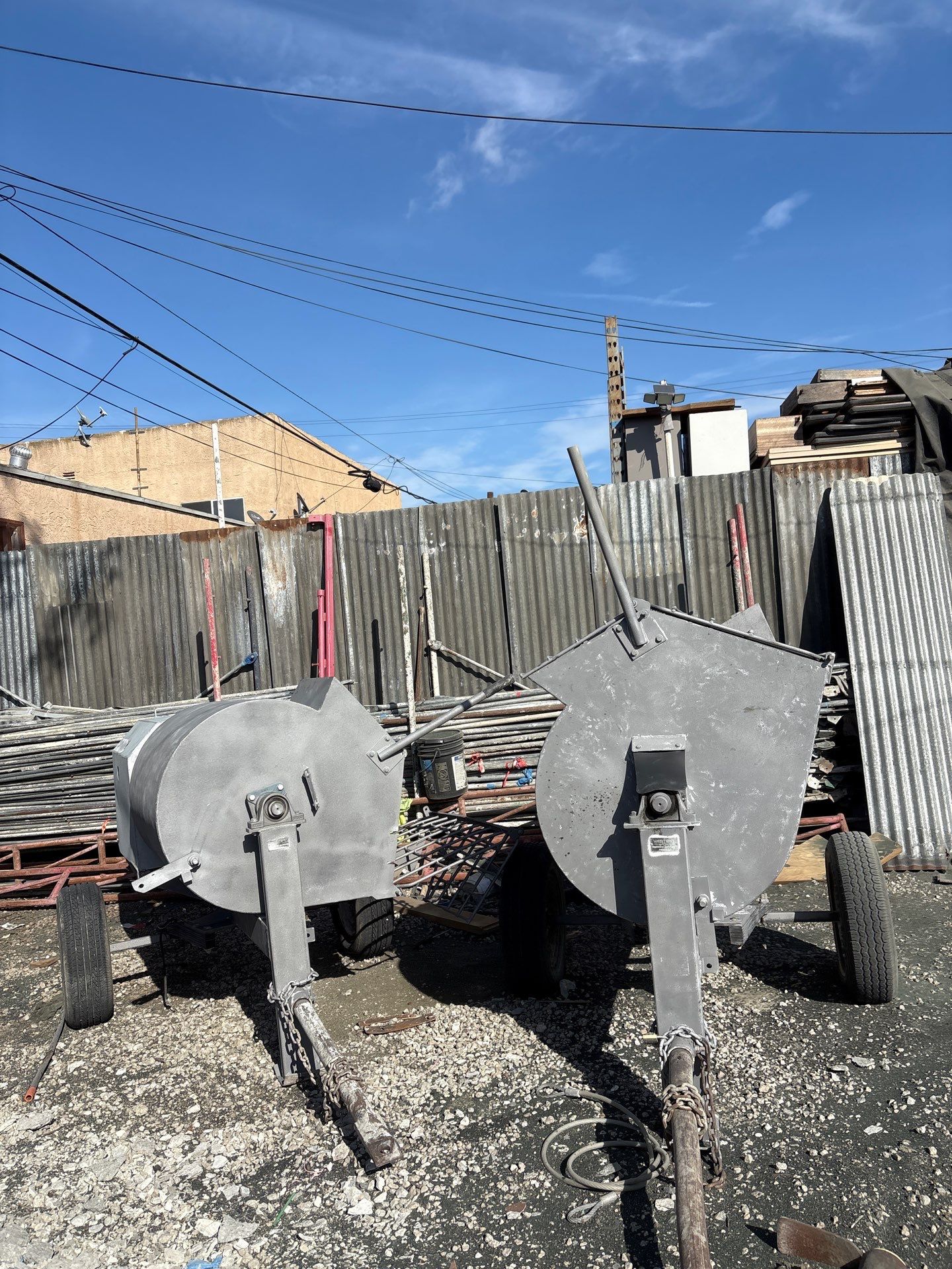 Sandblasting Paint Off Steel Machines In Portland, CA by La Power Washing Inc
