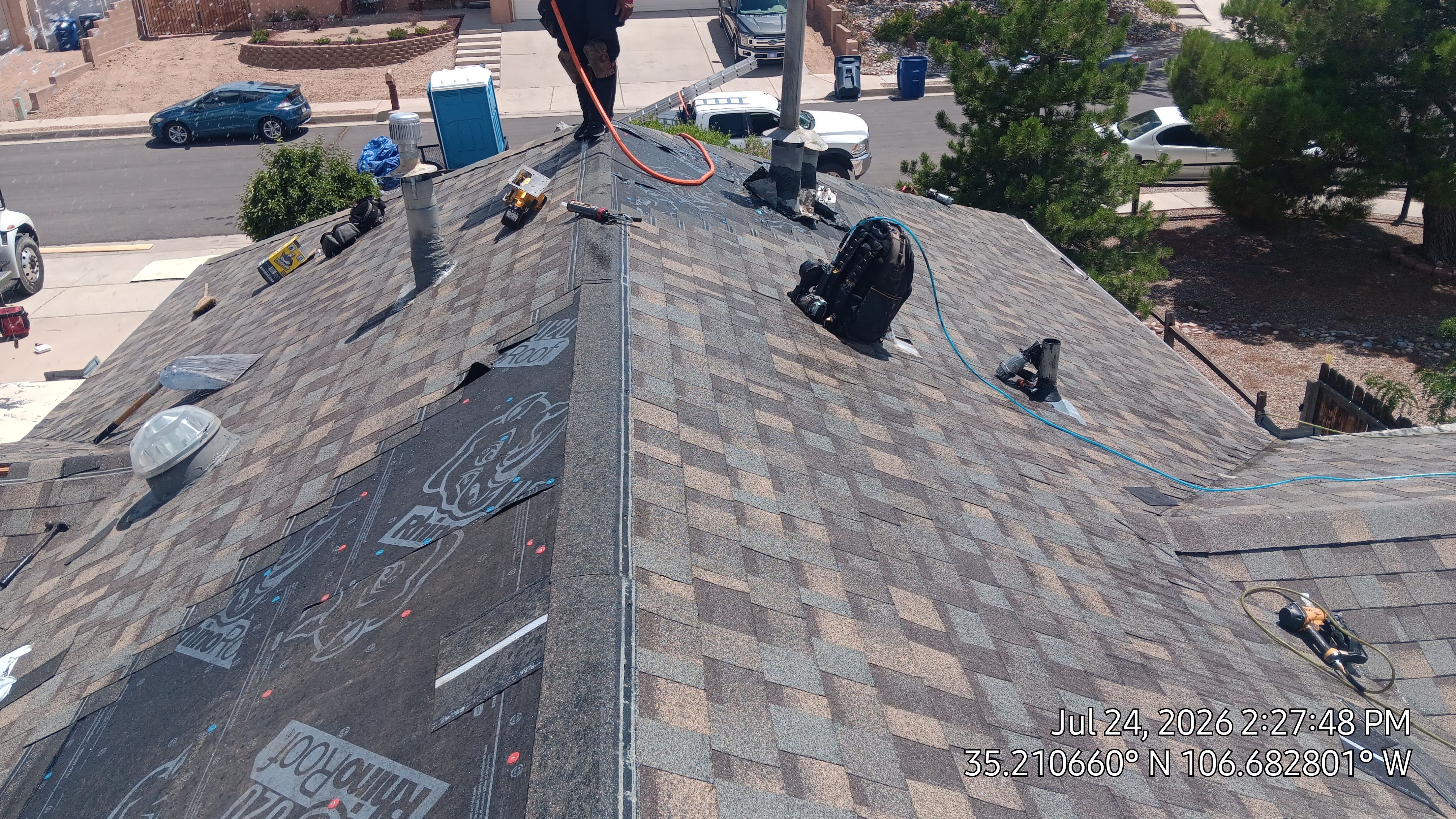 Full Shingle Roof Replacement in Northwest Albuquerque by Doyle Roof Masters Inc