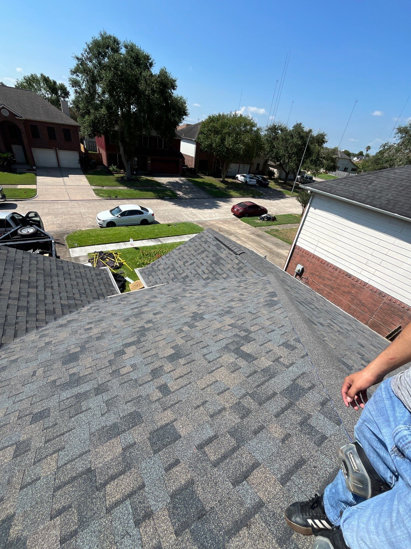 Reroof Project (Post Hurricane Beryl) by Berry Good Roofing 