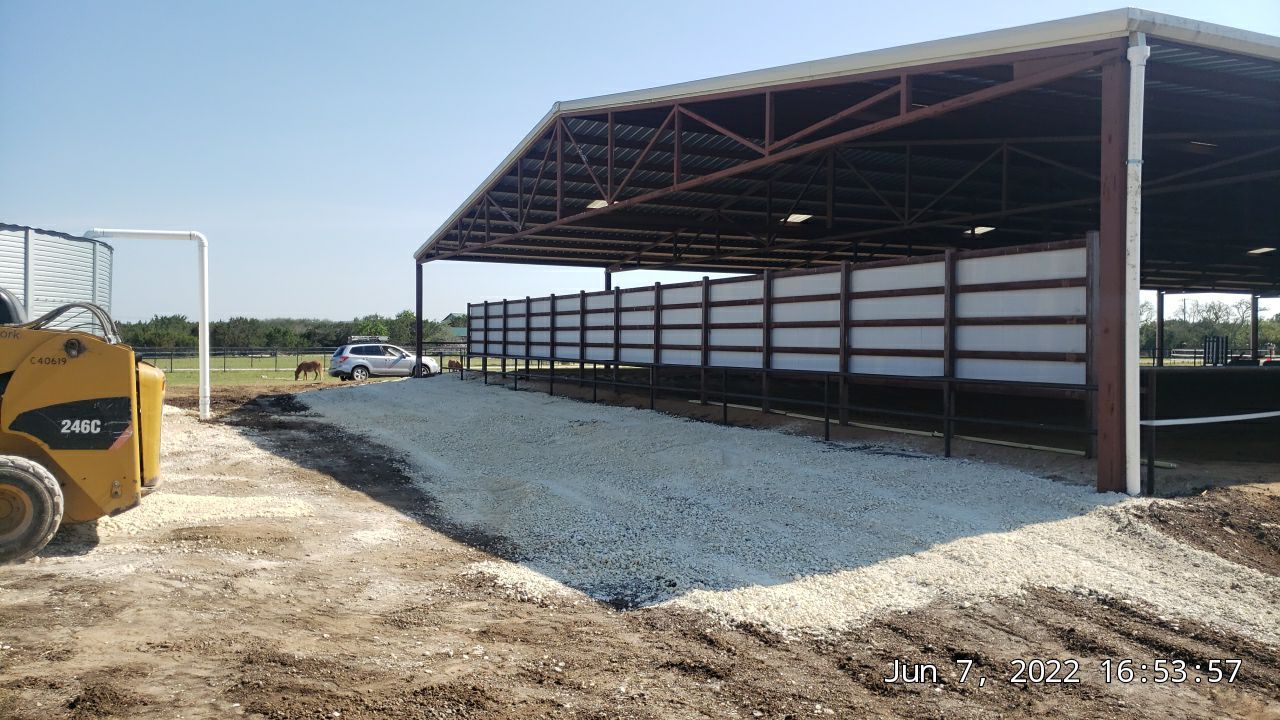 100K gallons for the horses and their arena! by Hill Country Rain Water
