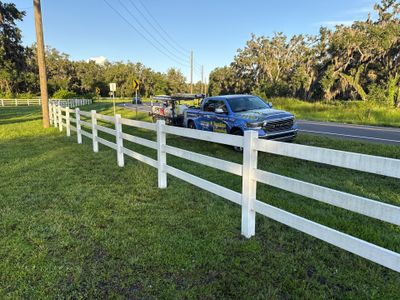 🐎 Vinyl Horse Fence & Entrance Cleaning – Old Tampa Rd, Parrish, FL