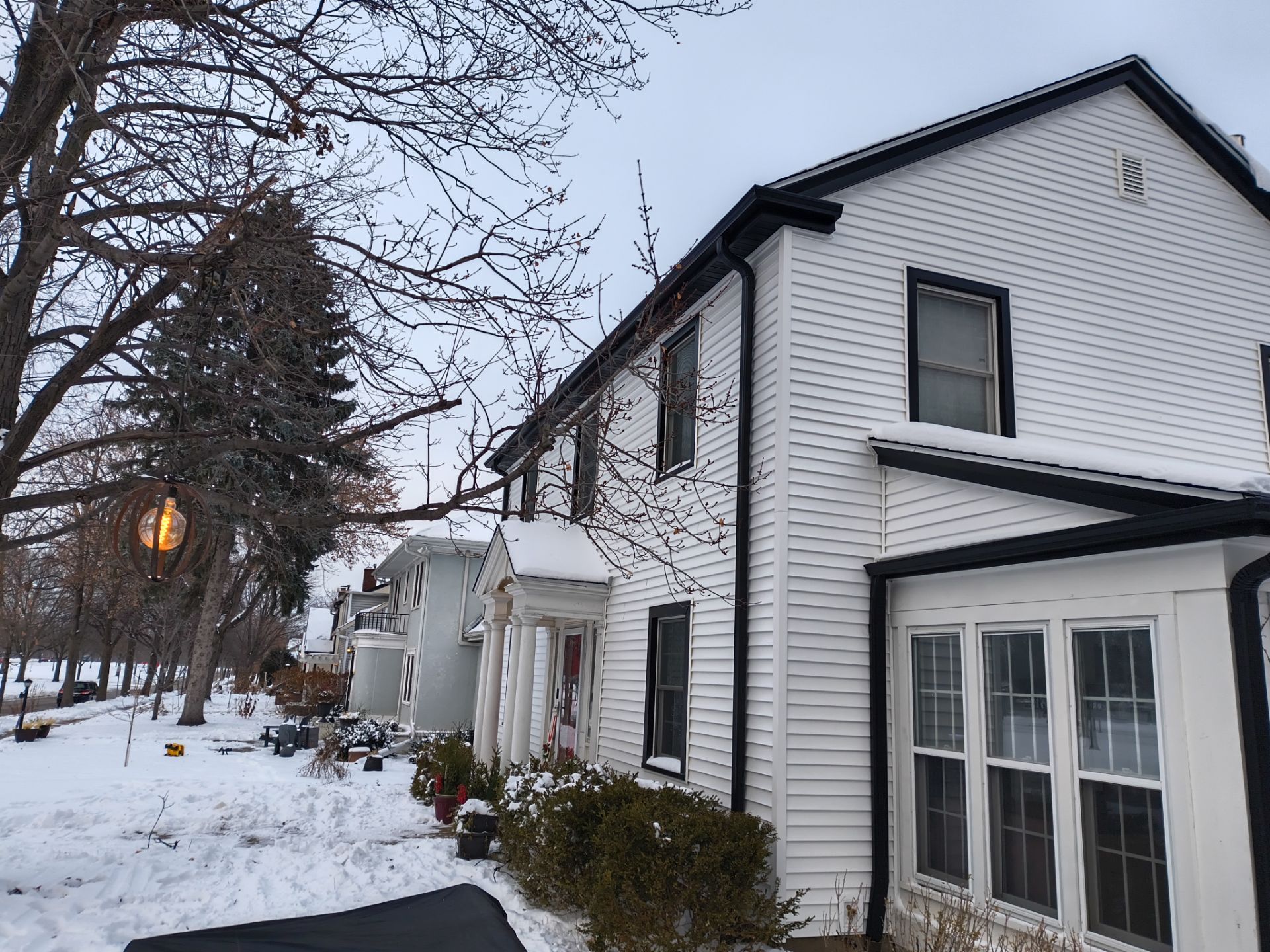 5-Inch Black Gutter Installation – Minneapolis, MN by Next Level Seamless Gutters / Exteriors Inc.