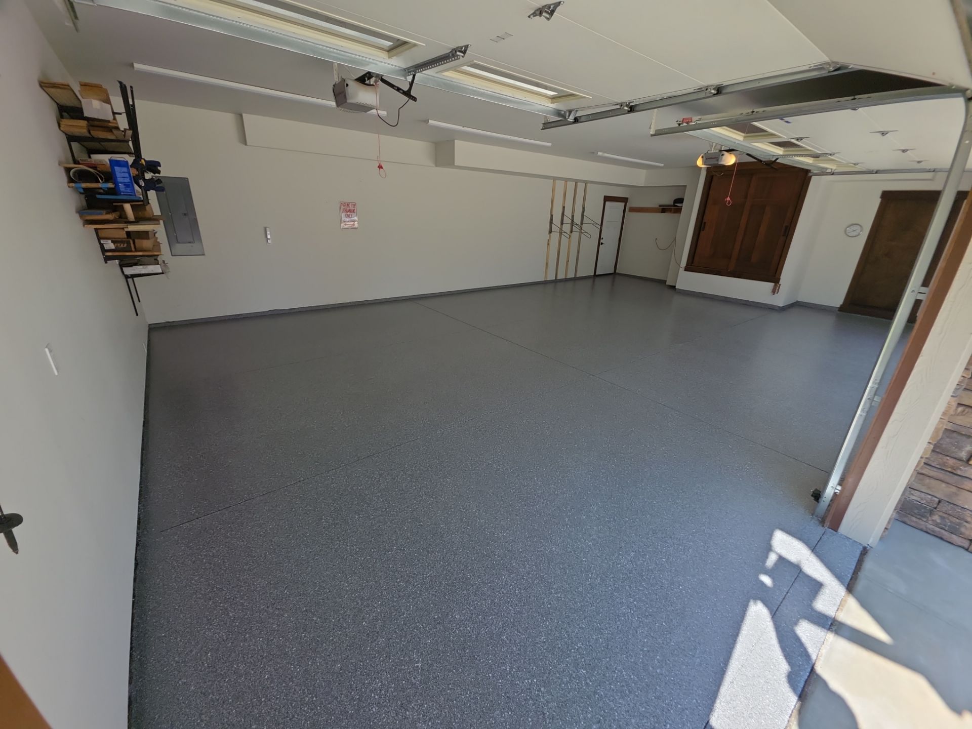 Garage Transformation using Canfield Hybrid  by Croc Coatings, LLC