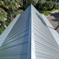 .032 Aluminum 1.5" Mechanical Seam Silver Metallic by Total Roofing System The Metal Roof Experts