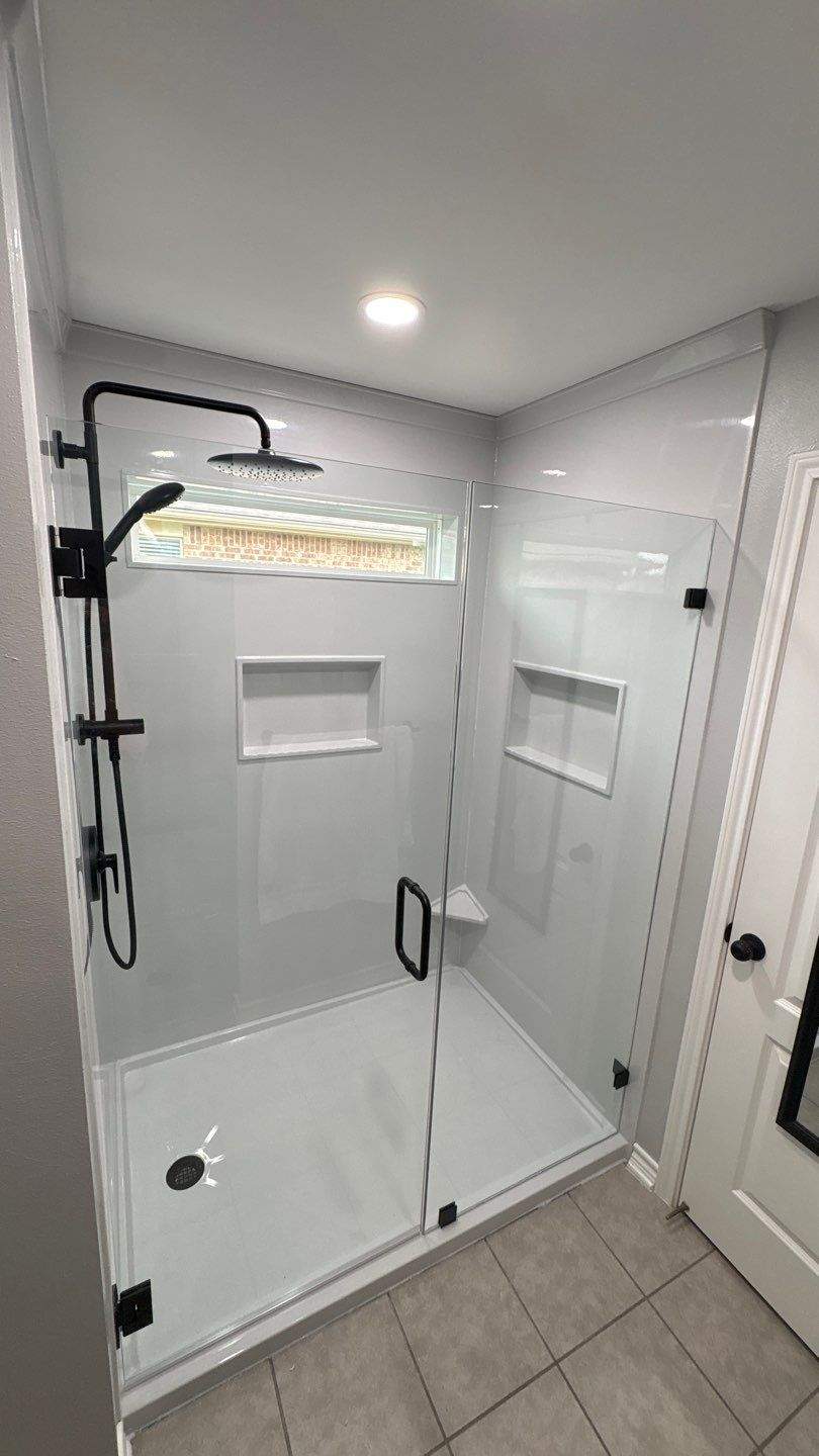 Bathroom Remodel using The Onyx Collection by Ekon Bath, LLC