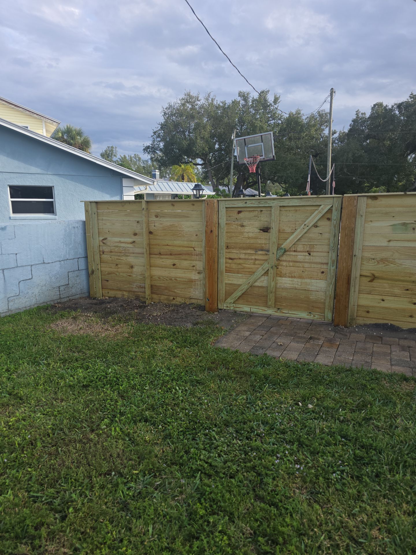 Horizontal Wood Project in Fort Myers by True Fence LLC