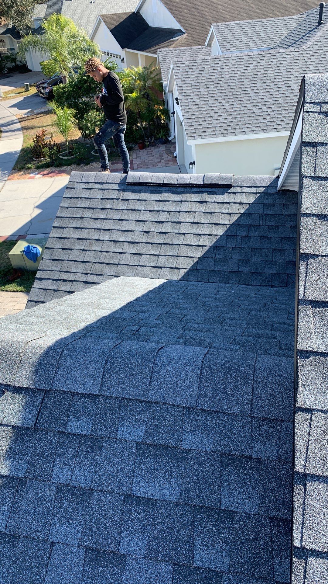 Residential Insurance Roofing Installation using GAF HDZ Shingles by Protek Roofing Heating Air & Solar