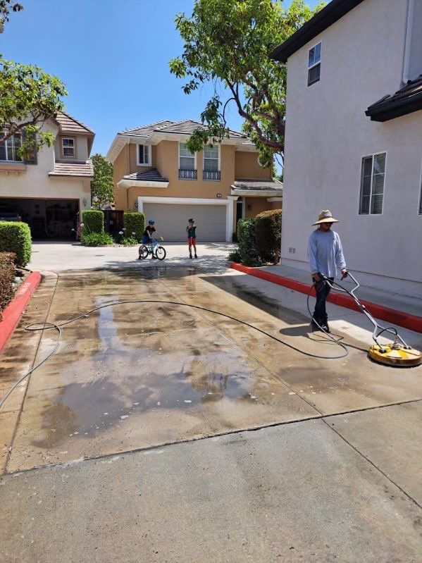 Irvine Pressure Washing - HOA Driveways by Property Cleaning Experts