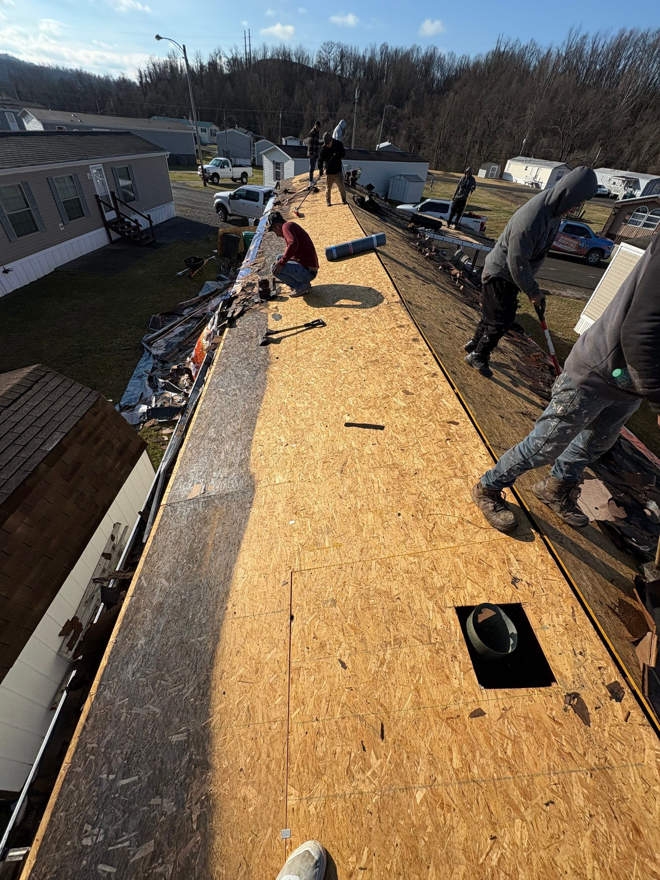 Residential Roofing Installation using GAF Timberline HDZ Barkwood by Rainstoppers Roofing