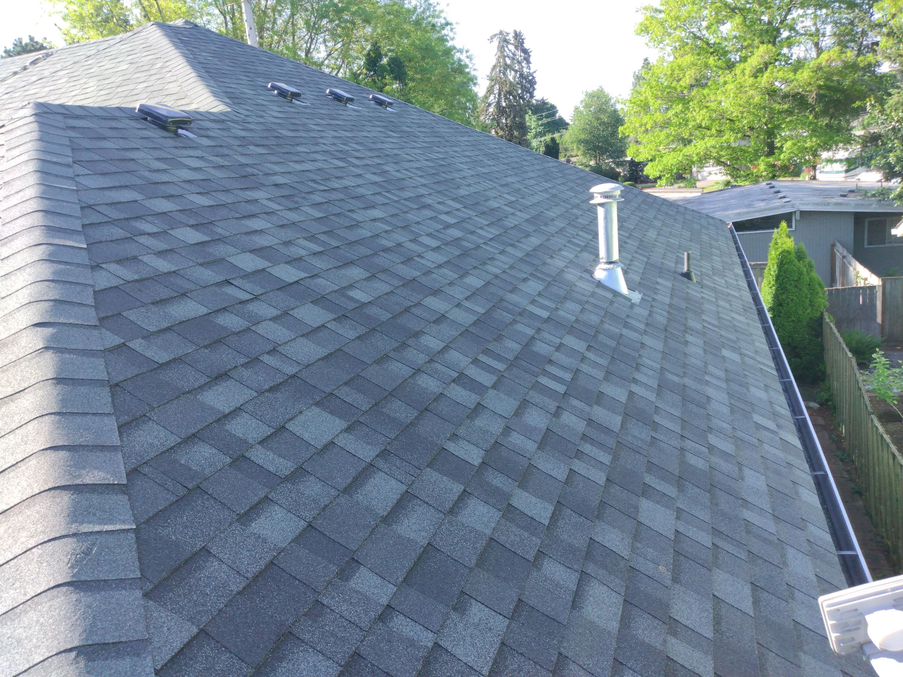 Residential Roofing Installation using Owens Corning Duration Shingles in Estate Gray. by BEST Roofing & Waterproofing