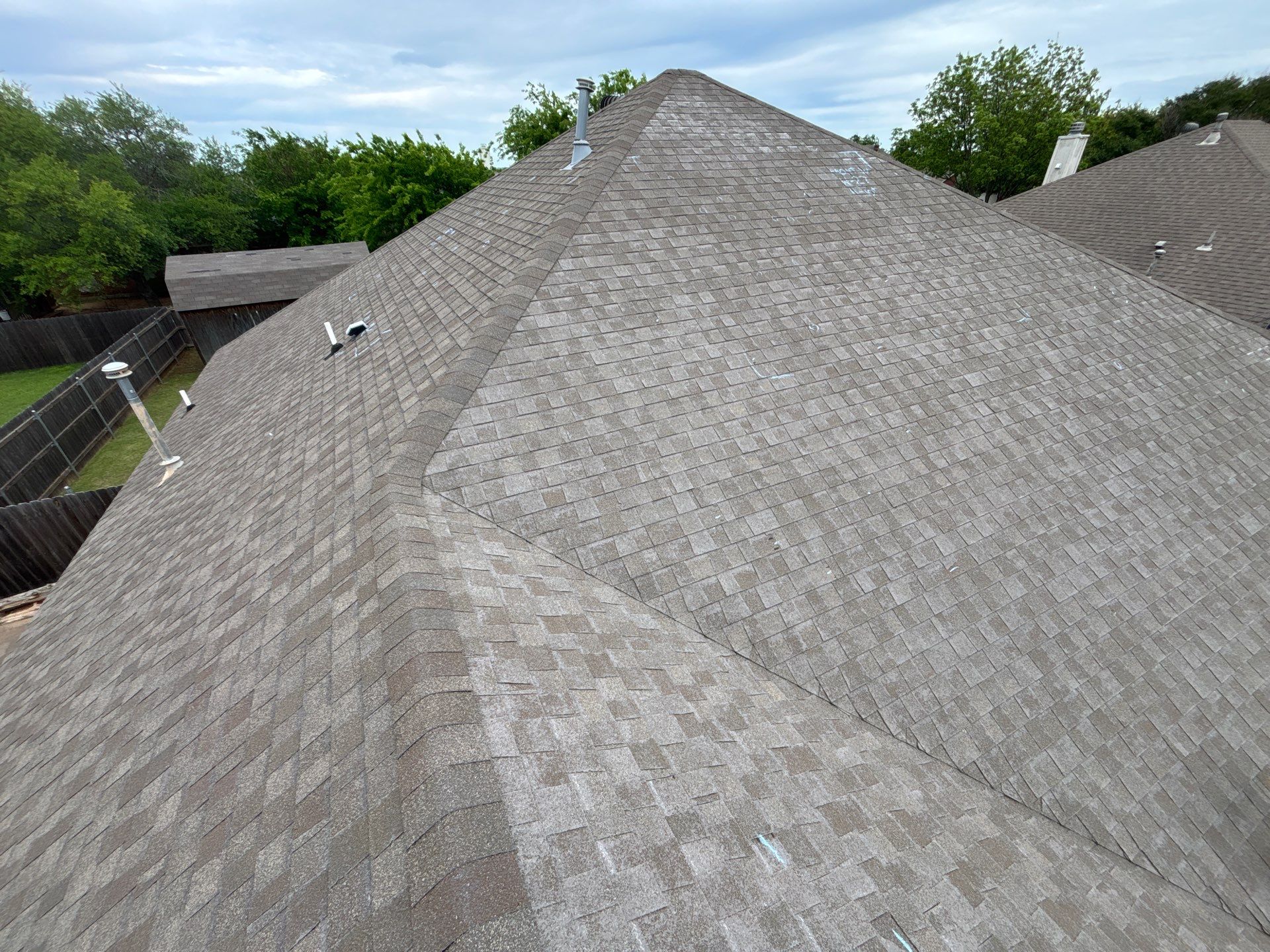 Cleburne Storm Restoration In time for Closing. by Berry Good Roofing 