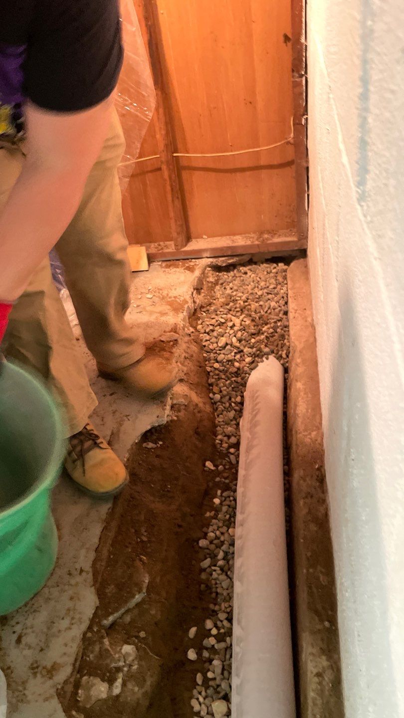 Interior Drain Tile & Yard French Drain in St. Paul, MN by Waterproofing Northeast