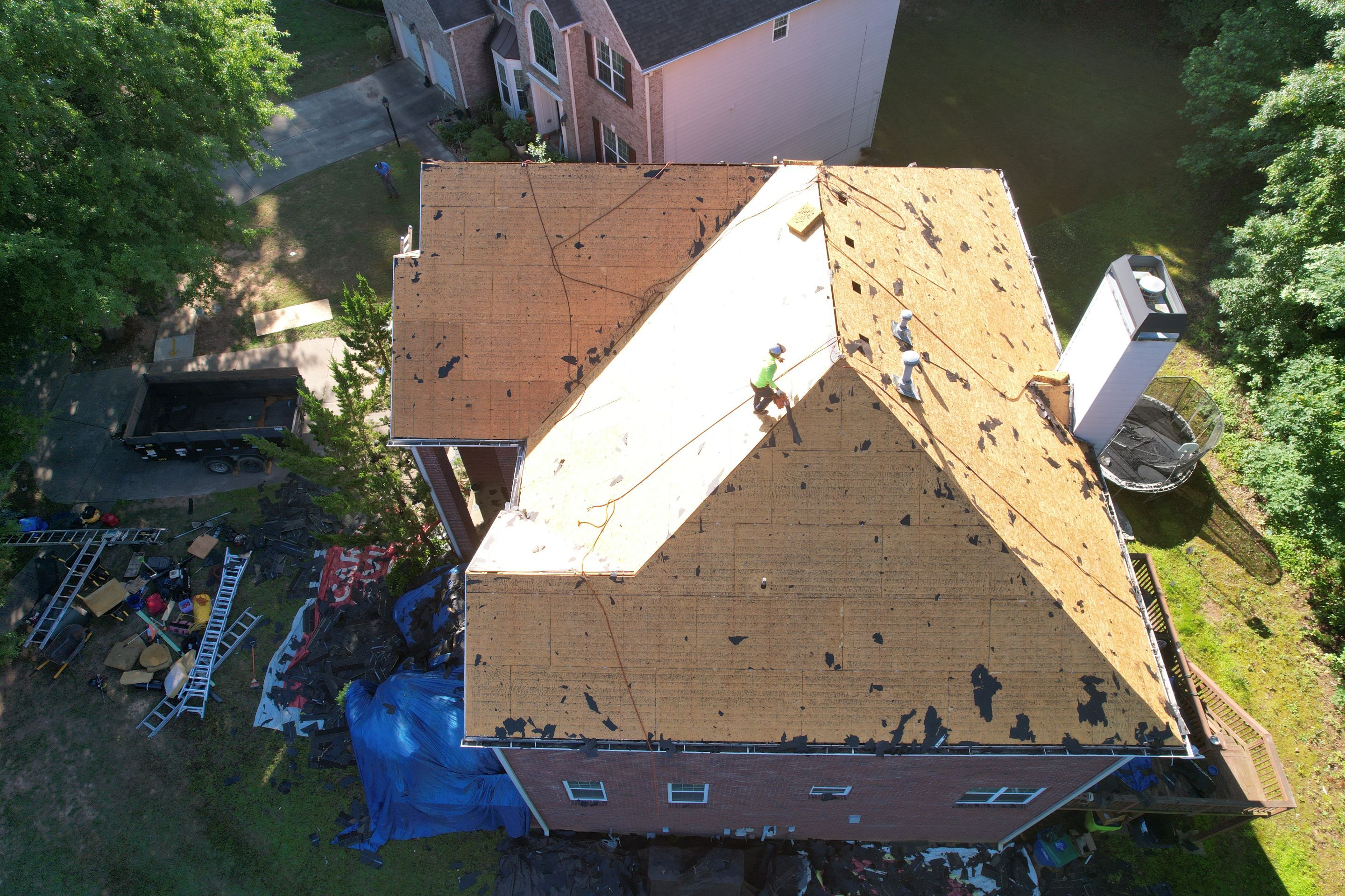Residential Roof Replacement using Owens Corning Estate Gray by Inspector Roofing and Restoration