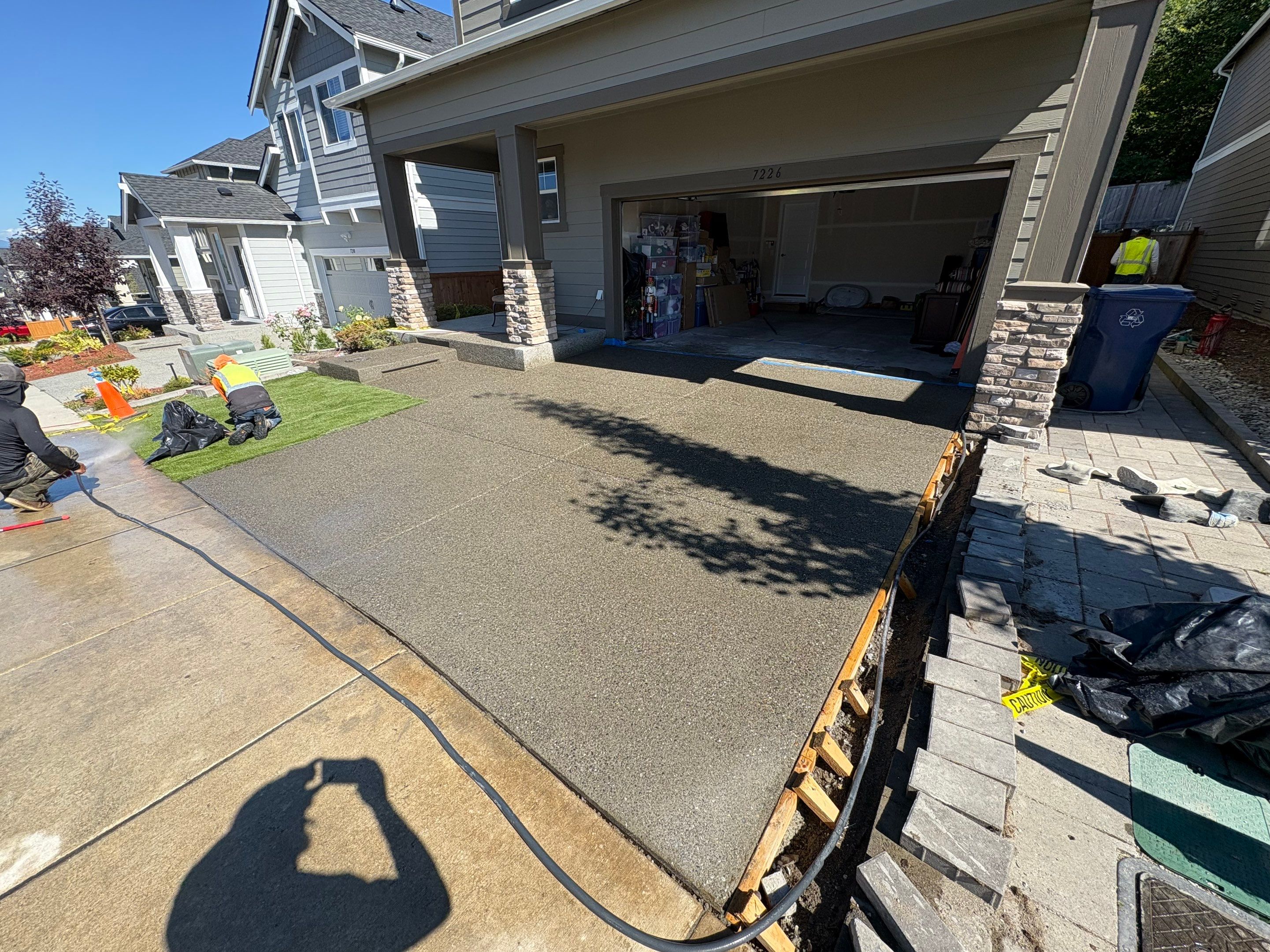 Concrete Driveway Makeover | Snohomish  by Jireh Asphalt & Concrete Inc 