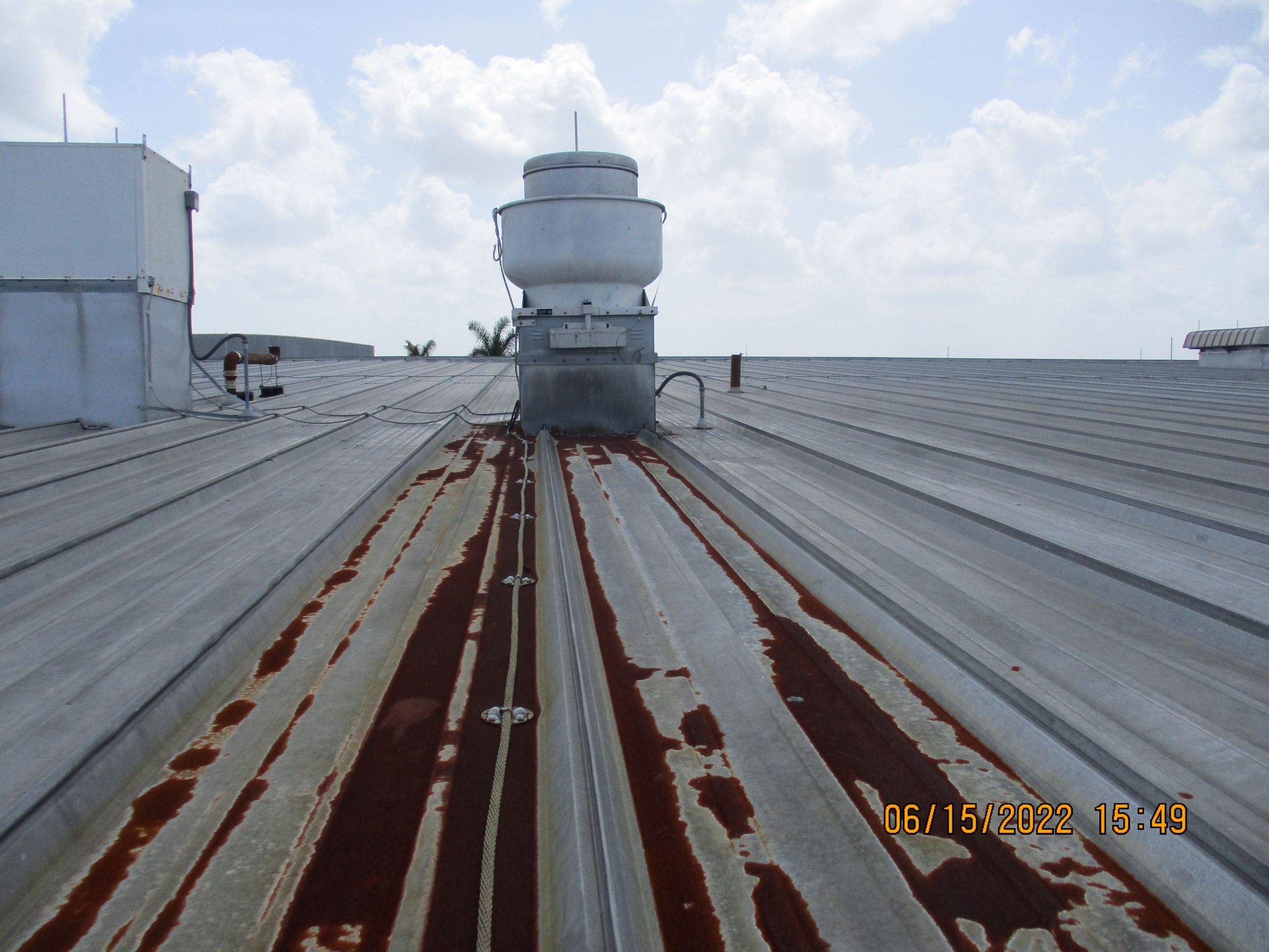 Calder Casino & Race Track Partial Metal Restoration  using #924 Eterna-Sil Premium Silicone Roof Coating by Morton Roofing, Inc.