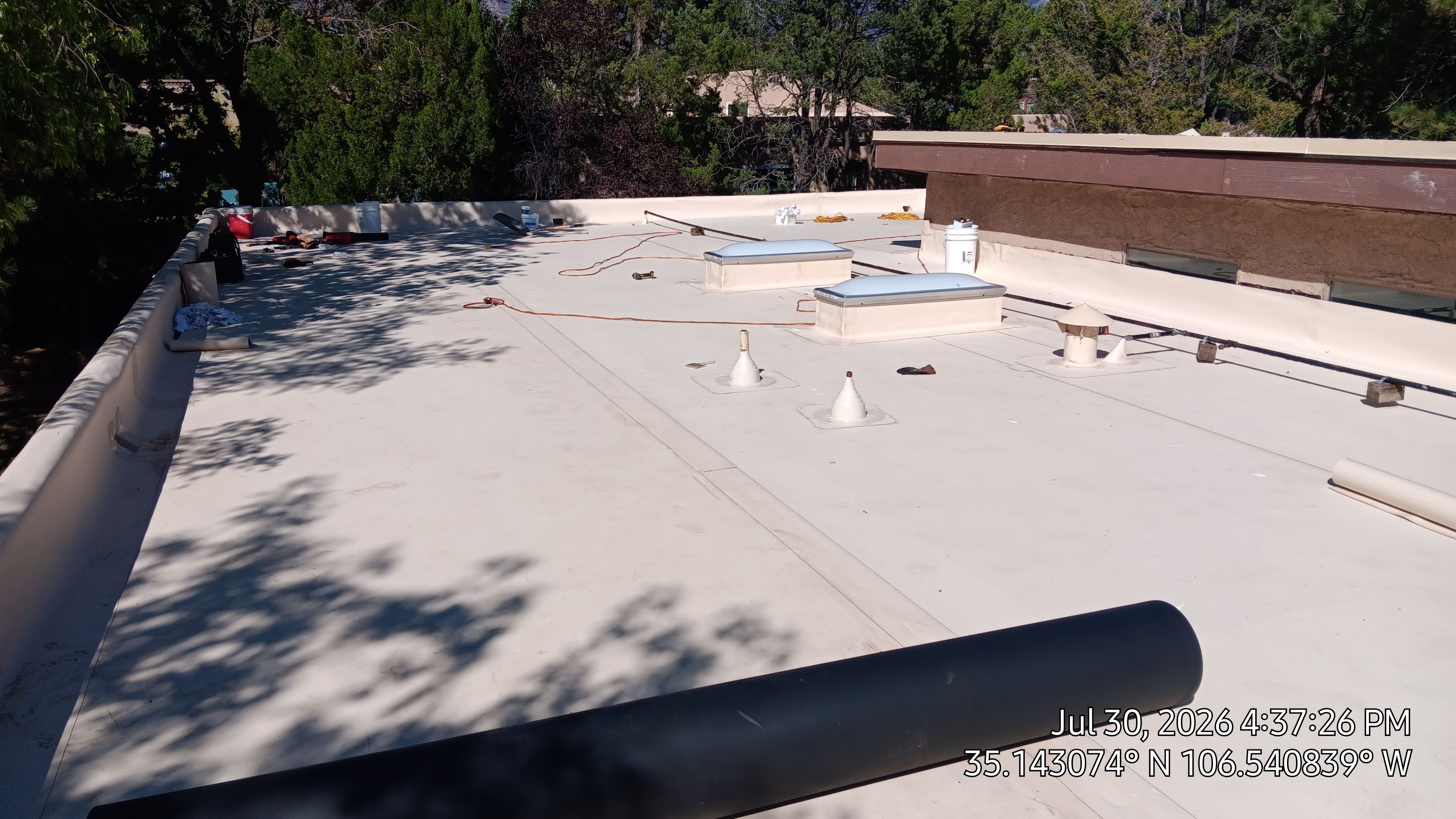 TPO Roof Replacement and Skylight Upgrade in the Northeast Heights, Albuquerque by Doyle Roof Masters Inc
