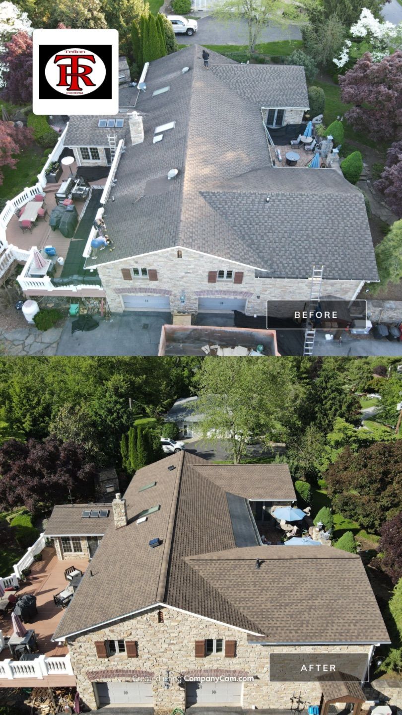 Residential Roofing Installation using Gaf Hdz Architectural Shingle by Teflon Roofing