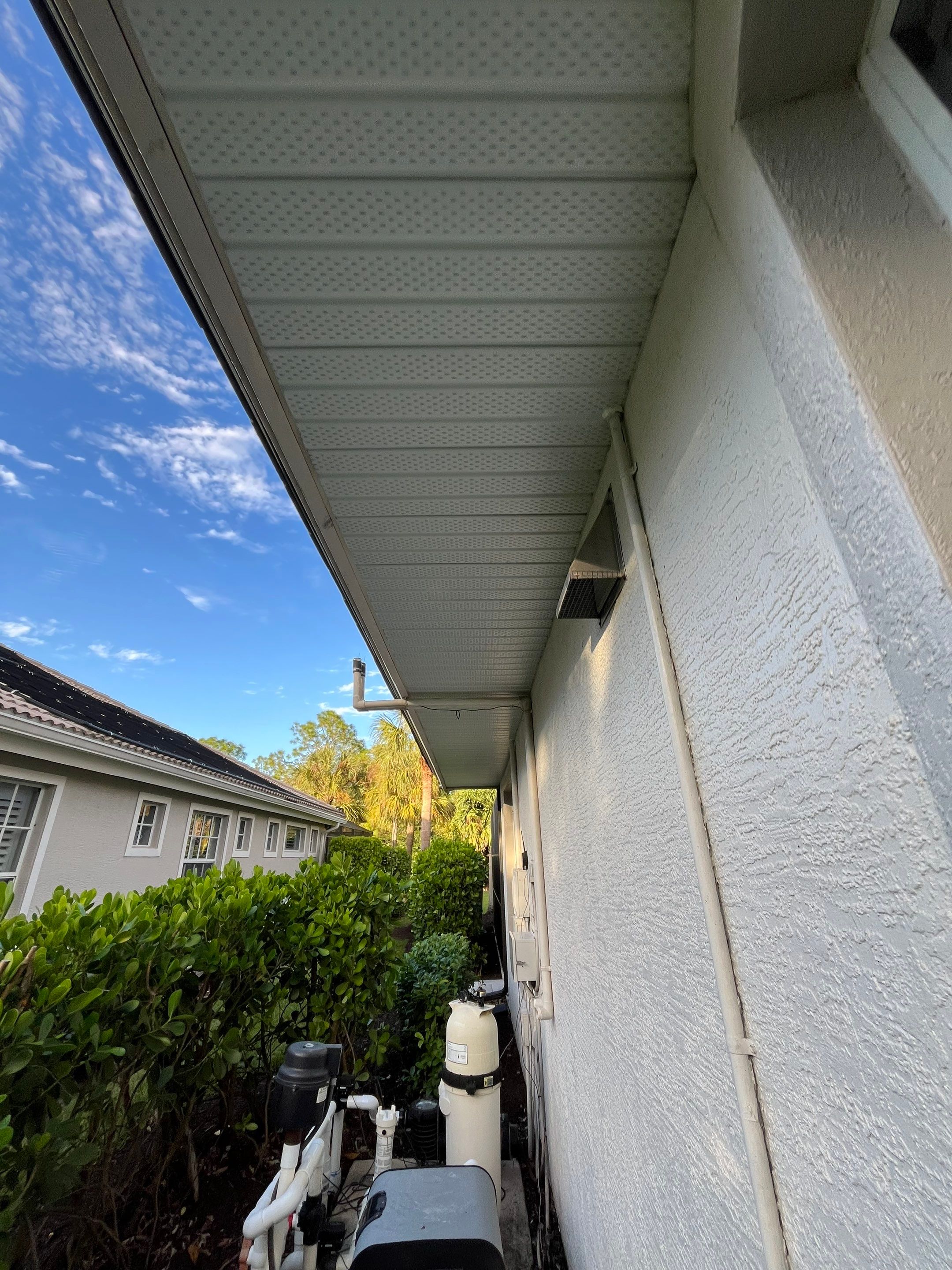 6-inch K-style Gutters with New Splash Guard in Bonita Spring FL by Gutter Professors