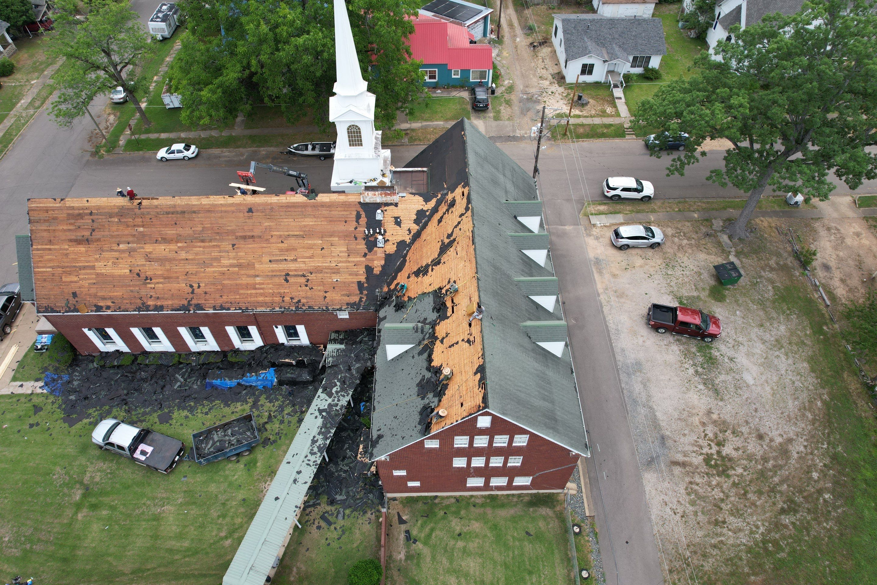 Church Reroof: 40 Year Impact Rated Architectural Shingles by Hostetler Roofing