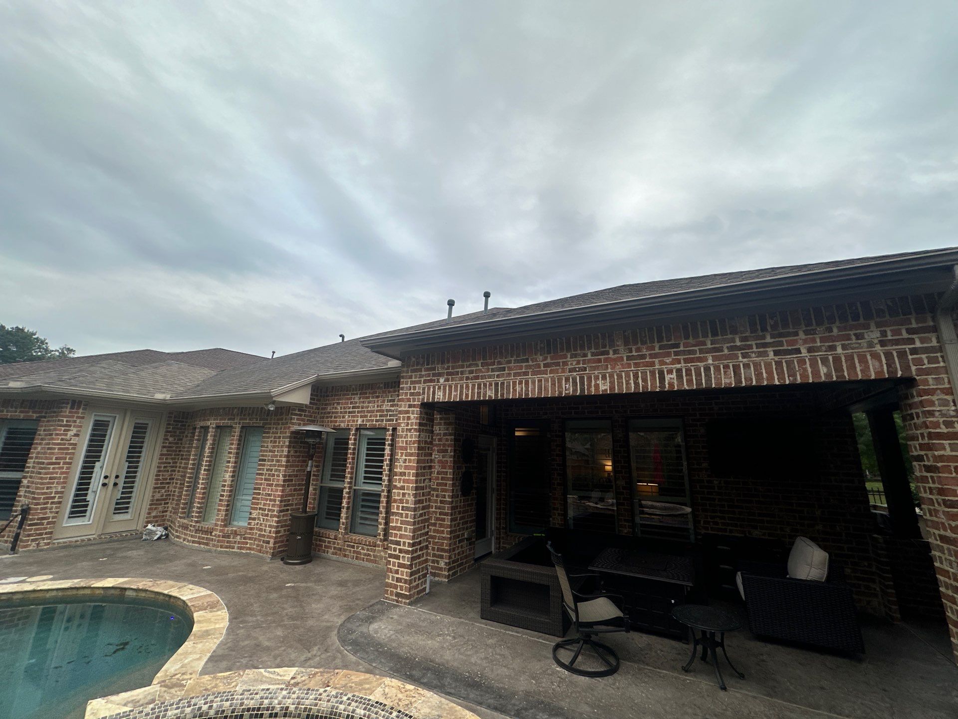 Covered Patio Remodel in The Woodlands by SophAlx LLC