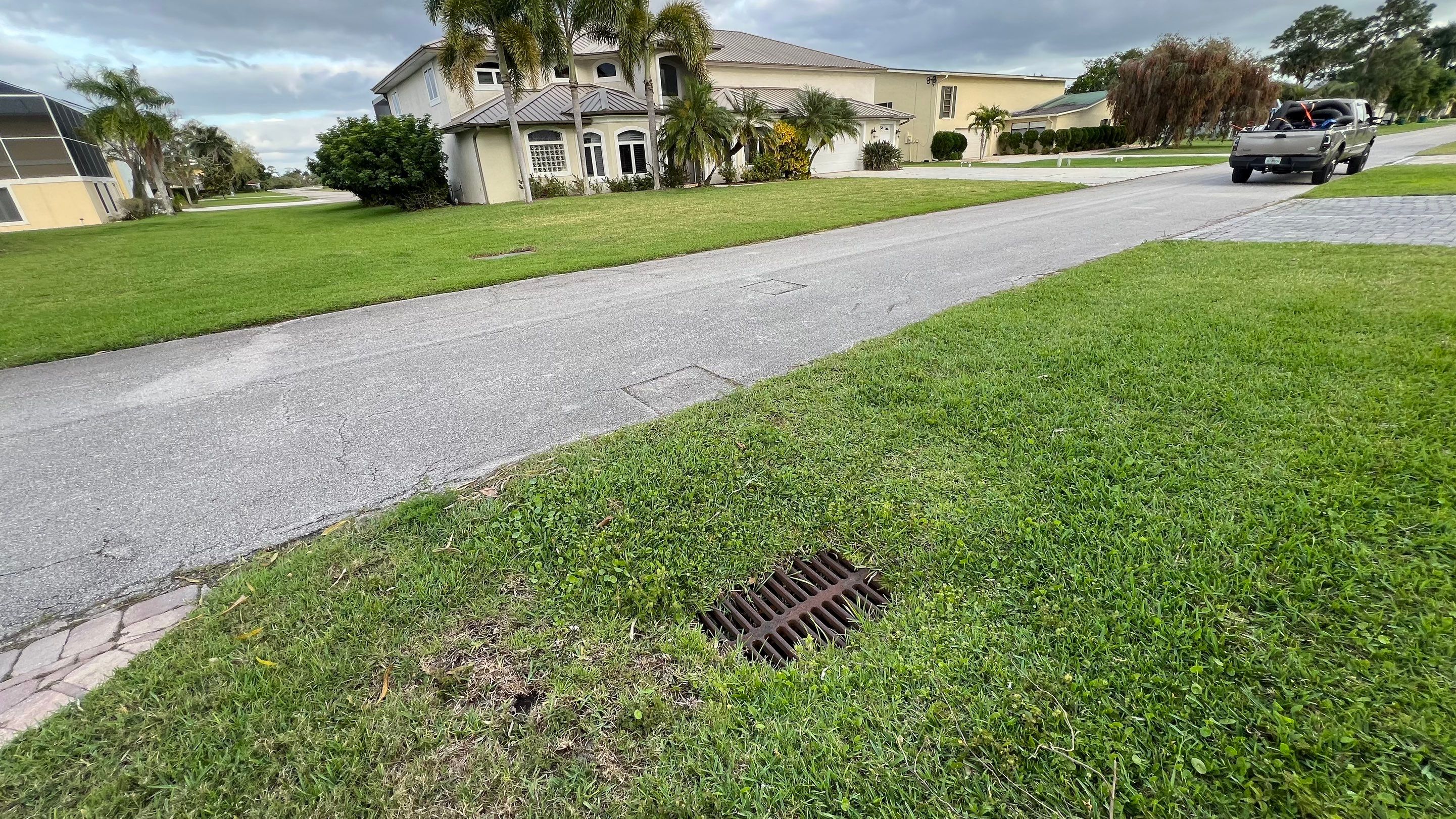 Naples Private Airport Community Catch Basin Cleaning by APS Power & Water