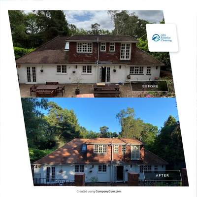 Roof Clean  - Moss Removal - Gutter Clean using Honda 15lpm Low Pressure Washing Machine