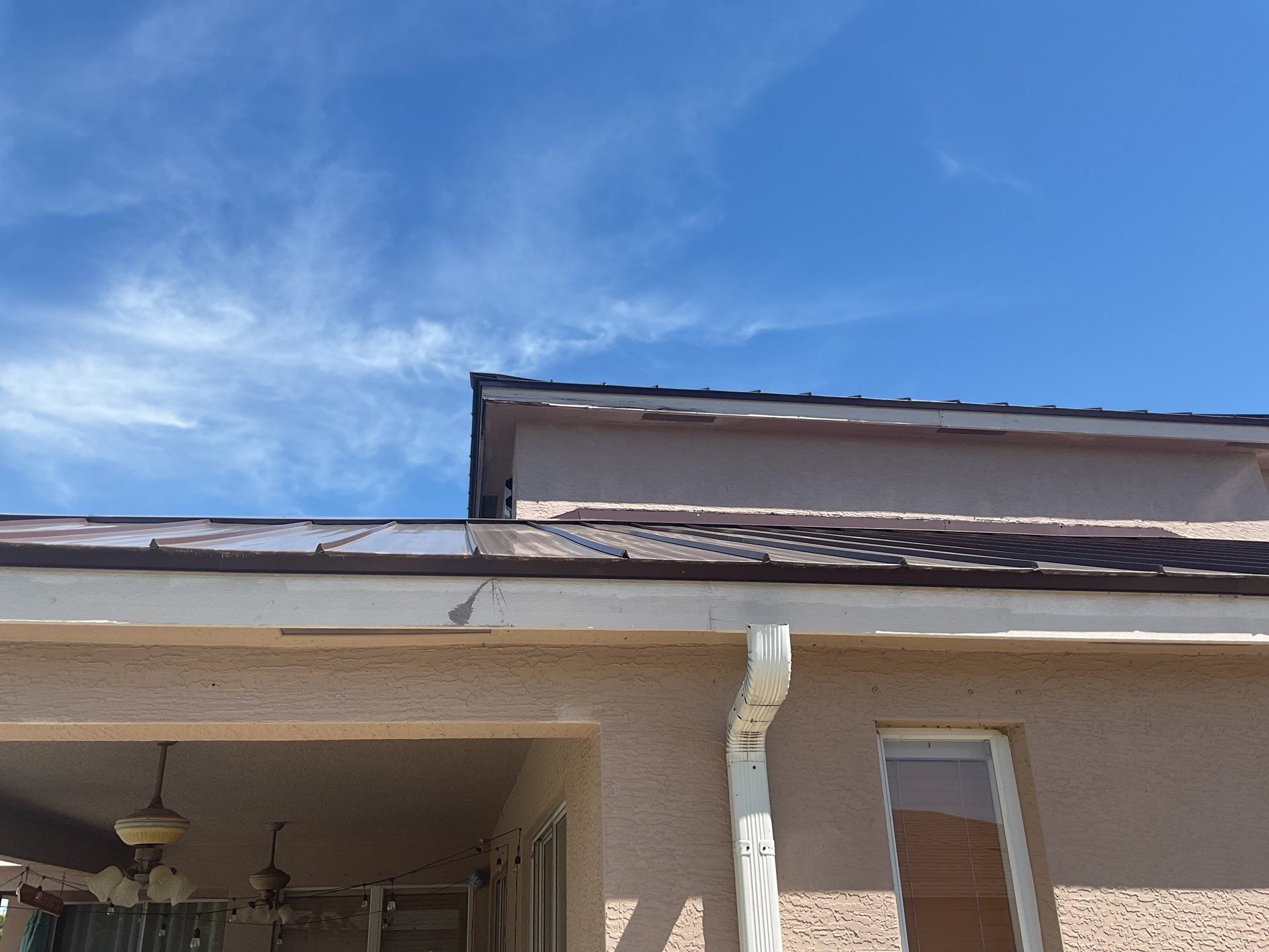 Brown Seamless Gutters using Royal Brown in Cape Coral by Gutter Professors