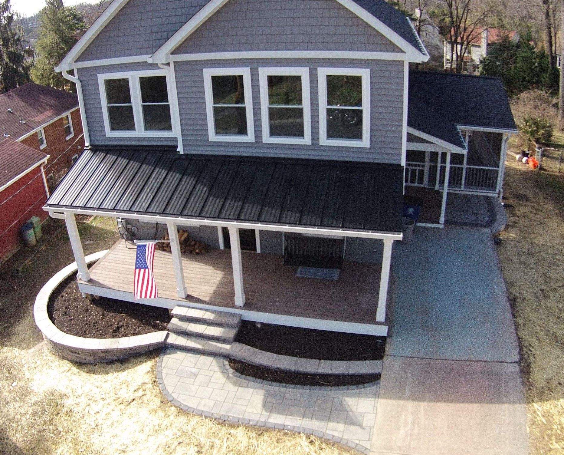 Retaining wall, walkway, small patio and landscape install  by The Smet Companies, LLC